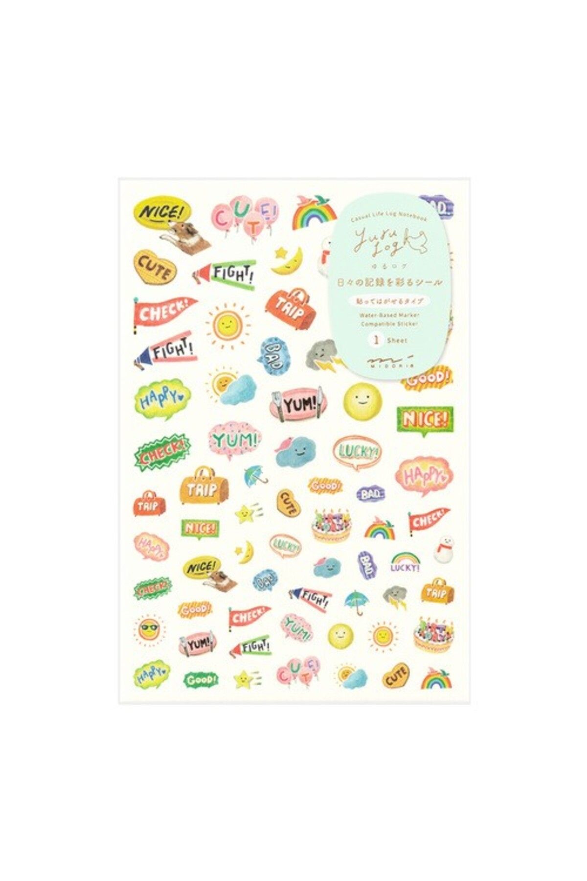 Midori Yurulog Çıkartma Sticker Duygular