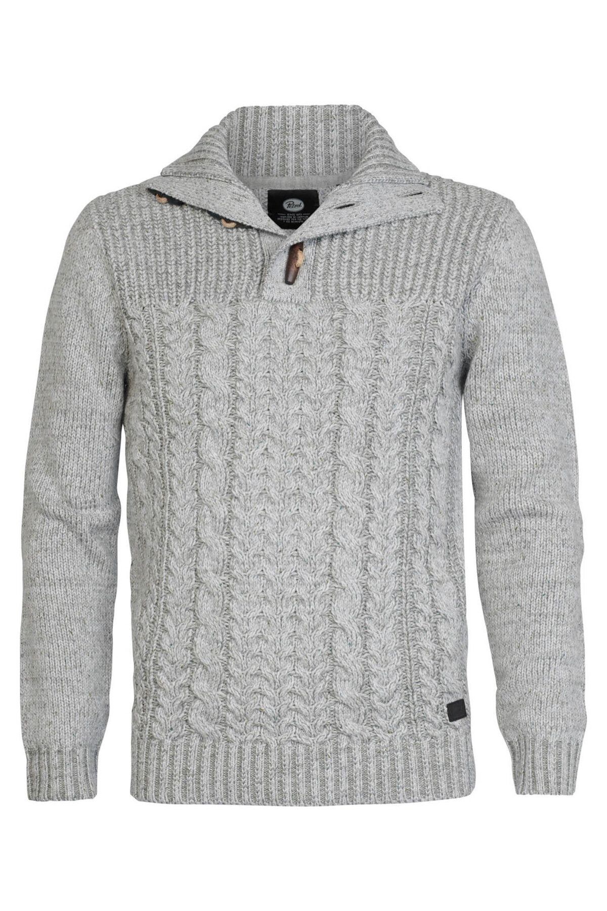 Petrol Industries-Men's Sweater M-3030-KWC211 Gray 1