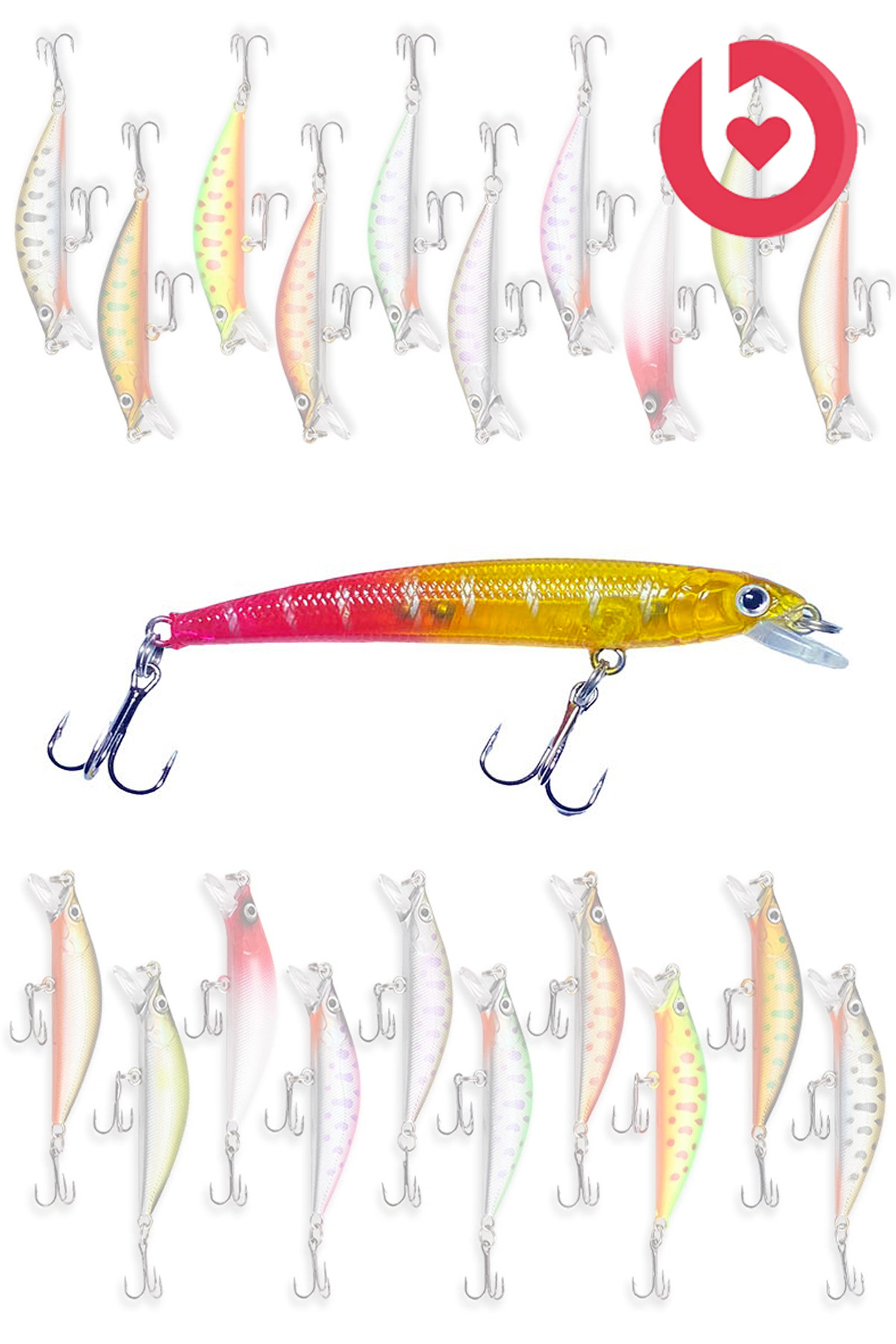 7,5 cm 4,5 g Rapala Fish Bait Behind Lead Fishing Line Bait Set Carbon Steel Needle 5 Colors