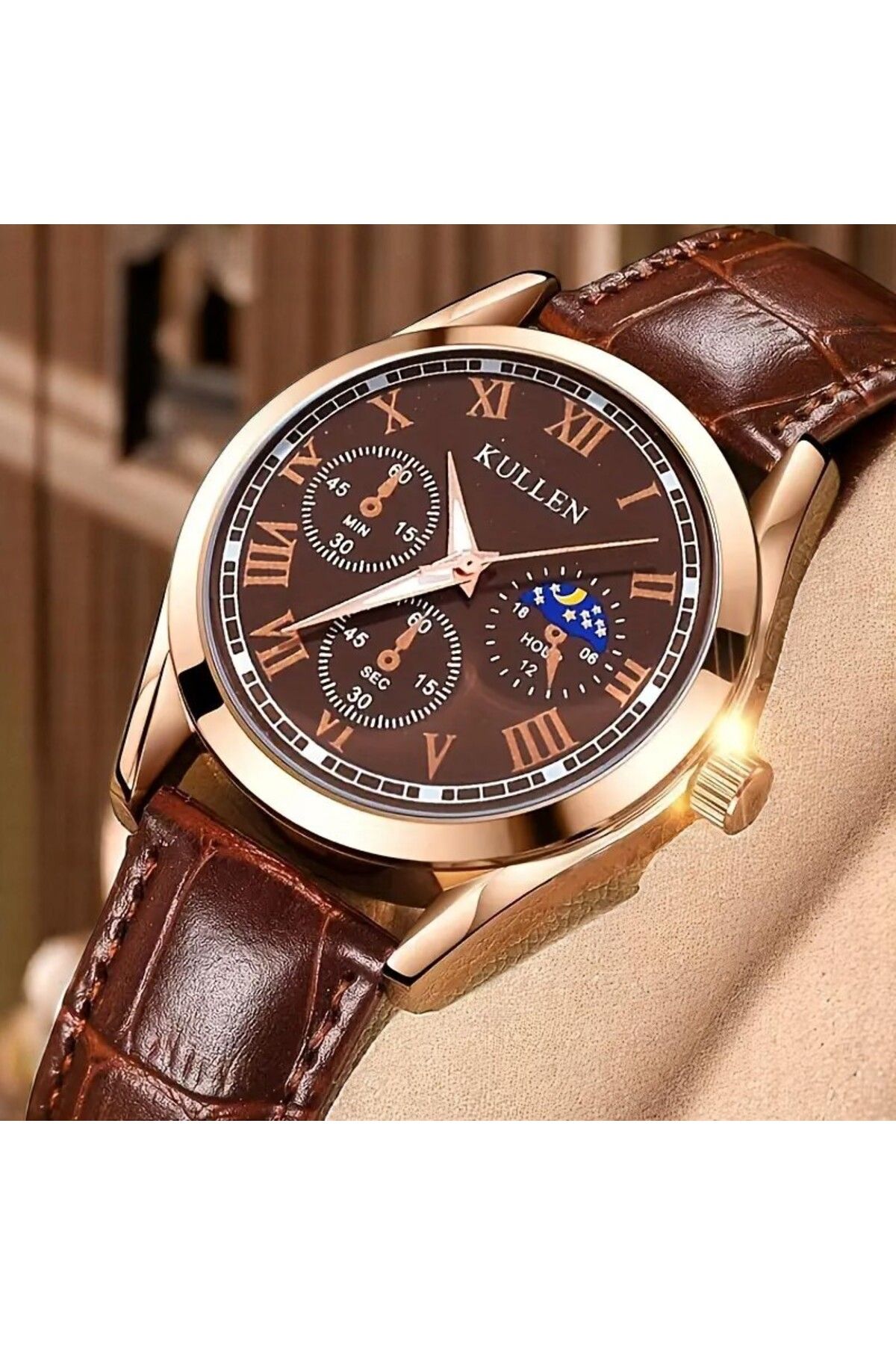 Feron accessories Klasik Erkek Kol Saati – Deri Kordonlu-TM-519