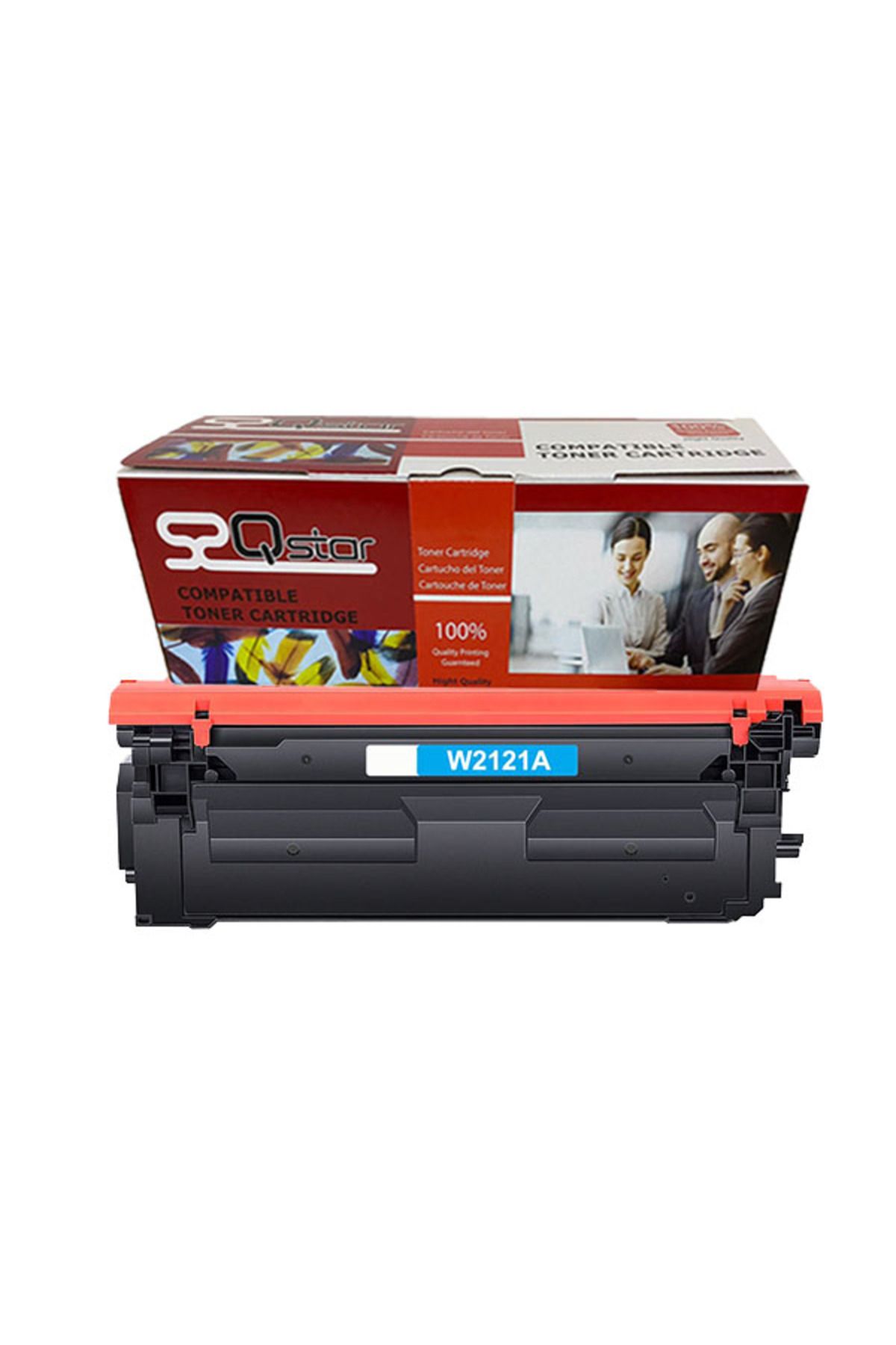 Qstar HP 212A W2121A MAVİ MUADİL TONER ÇİPSİZ M554 M555 MFP M578