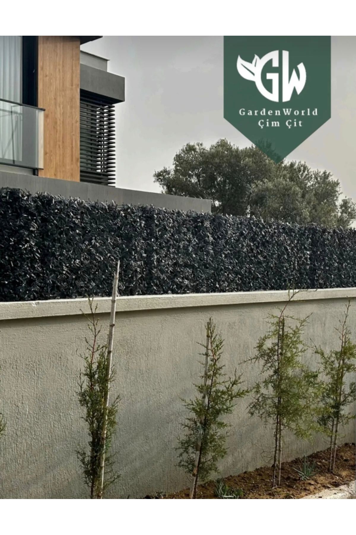 Hat Tel Çit Antrasit 75 x 10 m uzunluk çim çit bahçe çiti