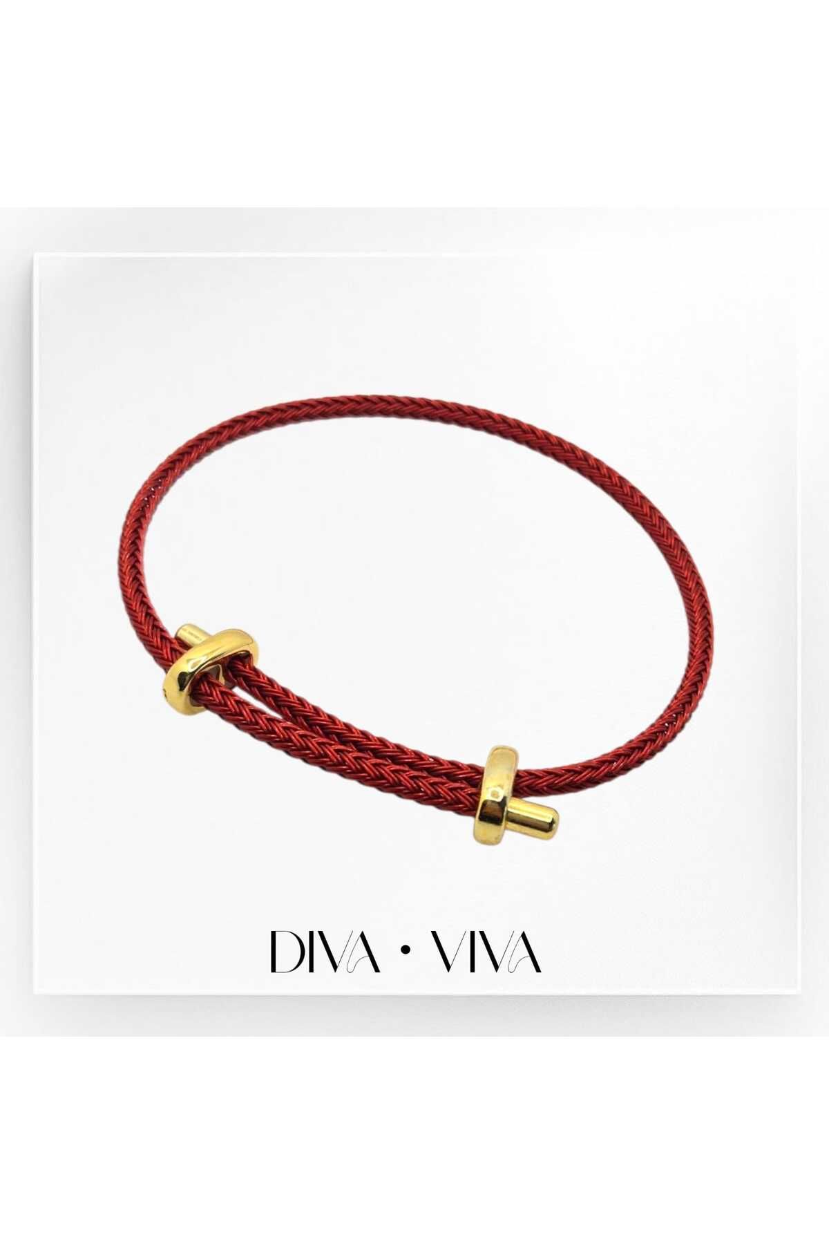 DivaViva Diva Viva - Renkli Ayarlanabilir Kadın Deri Bileklik – Suya Dayanıklı Asansör Model