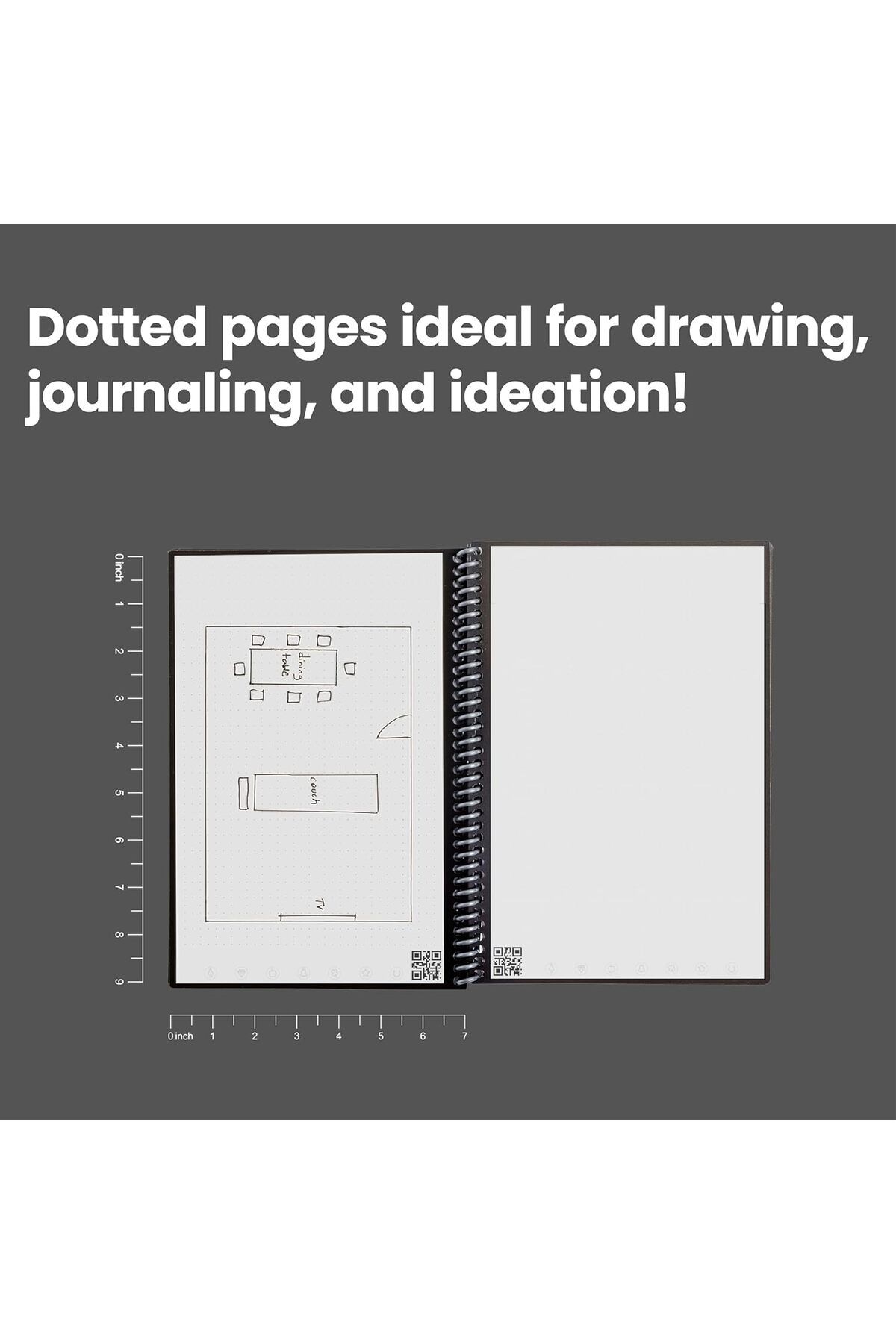 Rocketbook-Smart Reusable Notebook - Dot-Grid Eco-Friendly Notebook With 1 Pilot Frixion Pen & 1 Mic 9