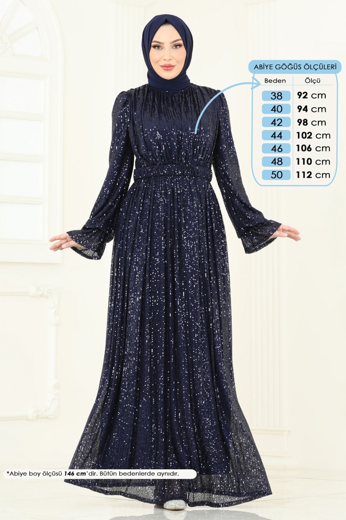 Modaselvim Pul Payet İşlemeli Abiye 5680EDF311 Laci