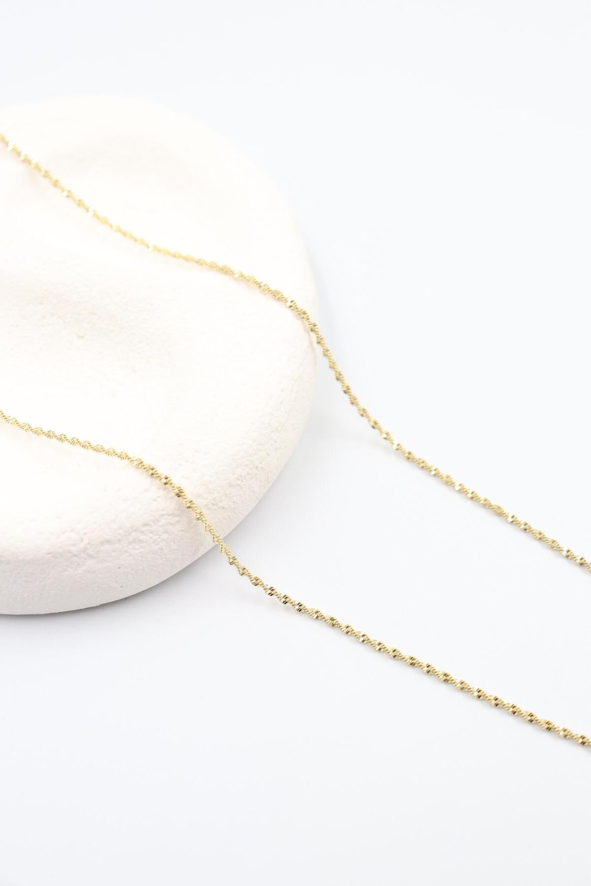 BY CANSU ACCESSORİES Michelina Gold Kolye (14k)