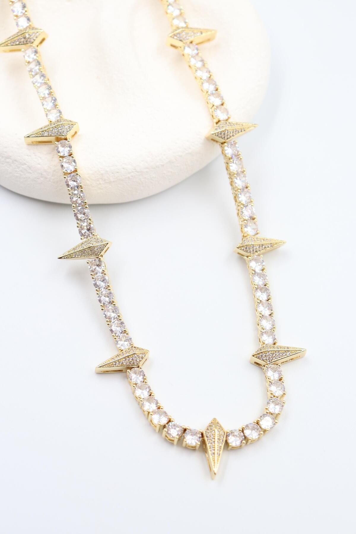 BY CANSU ACCESSORİES Clarissa Gold Kolye (14k)