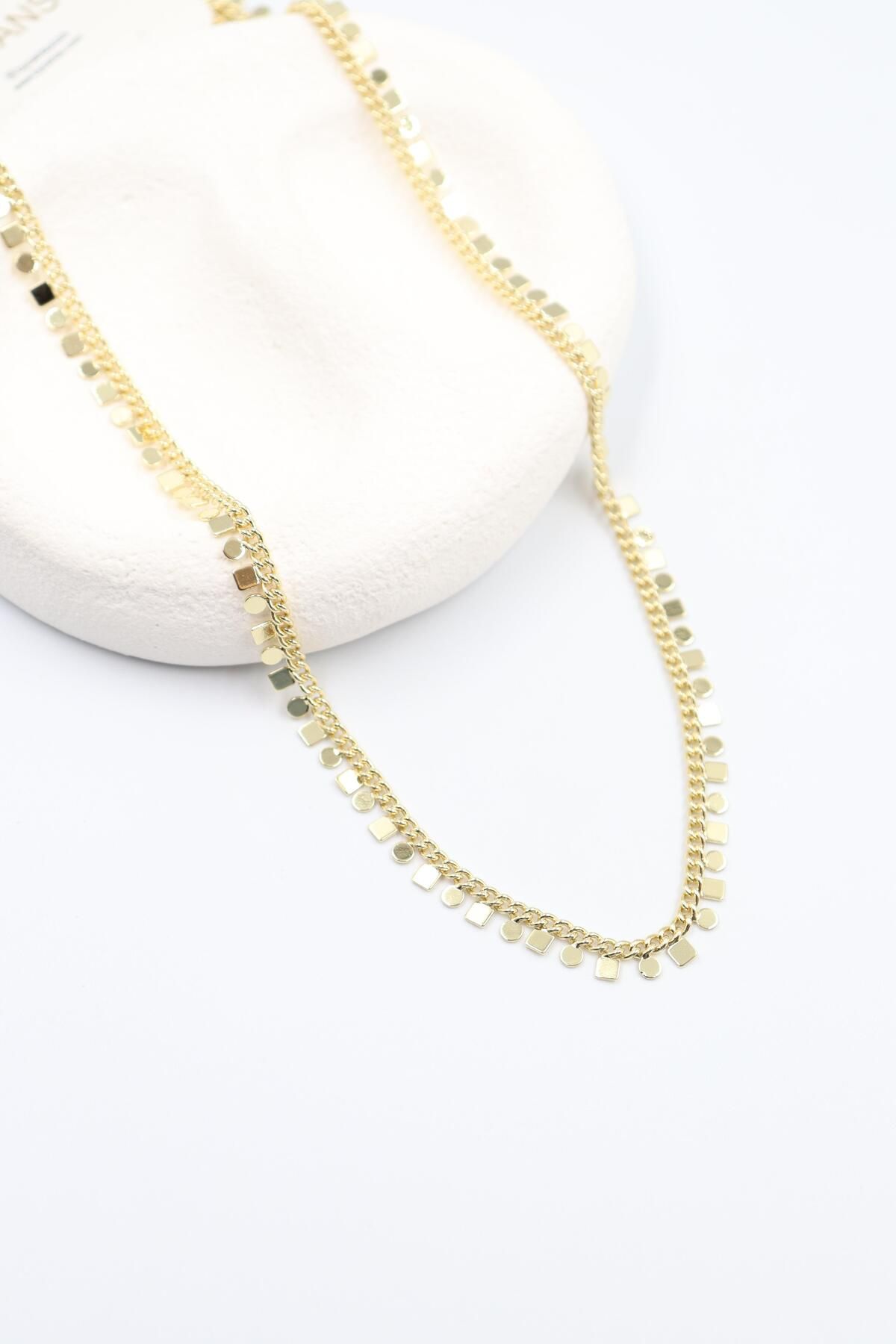 BY CANSU ACCESSORİES Flaminia Gold Kolye (14k)