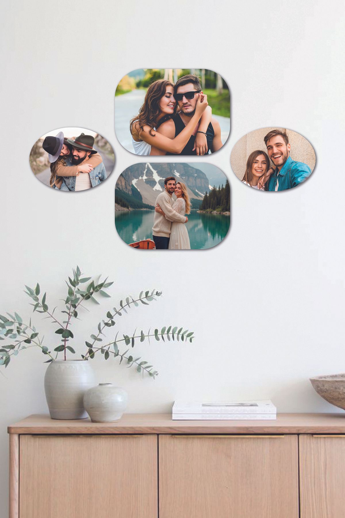 Fotomcity 4 Parçalı Dekoratif MDF Tablo Seti