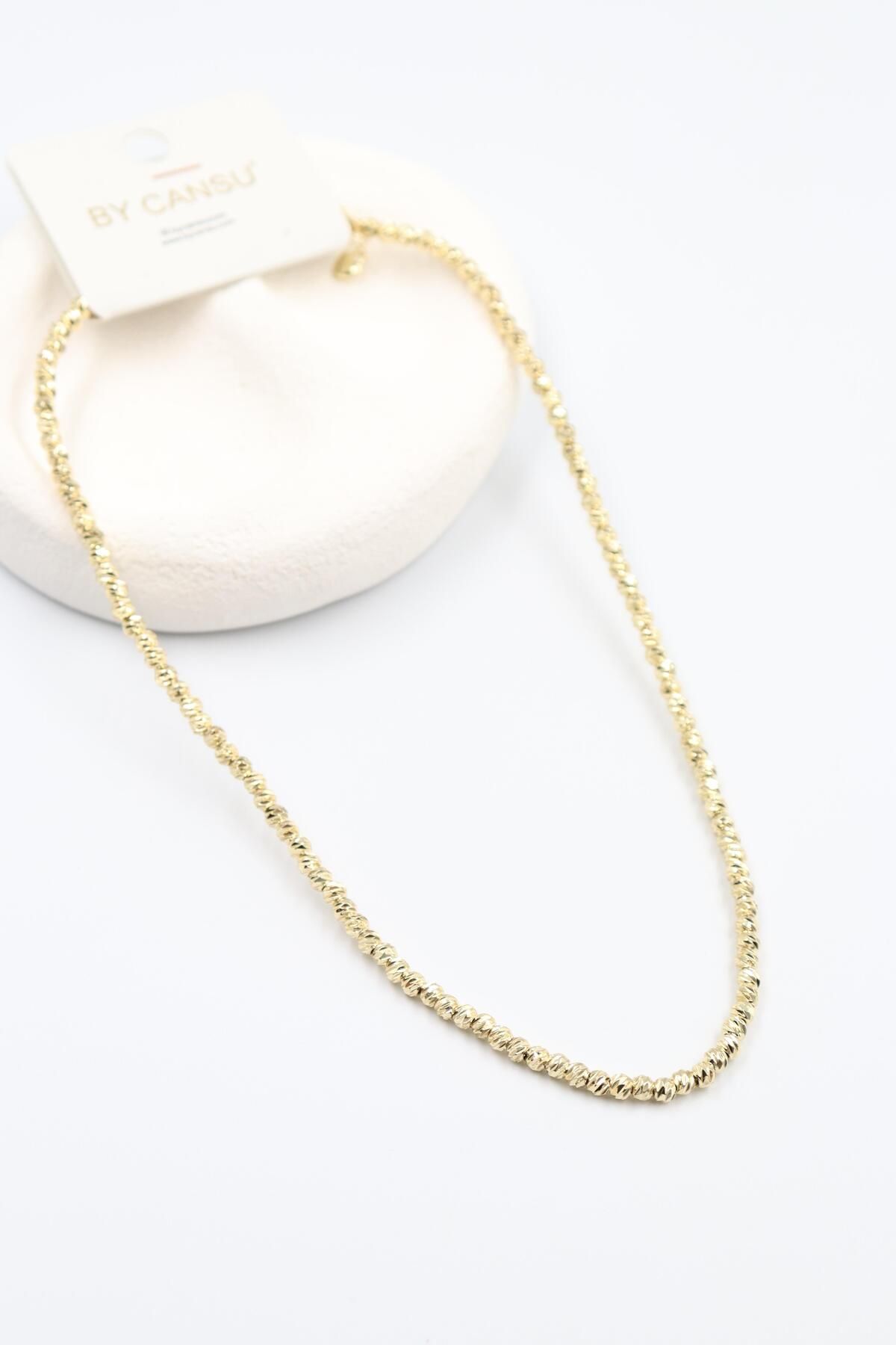 BY CANSU ACCESSORİES Erminia Gold Kolye (14k)