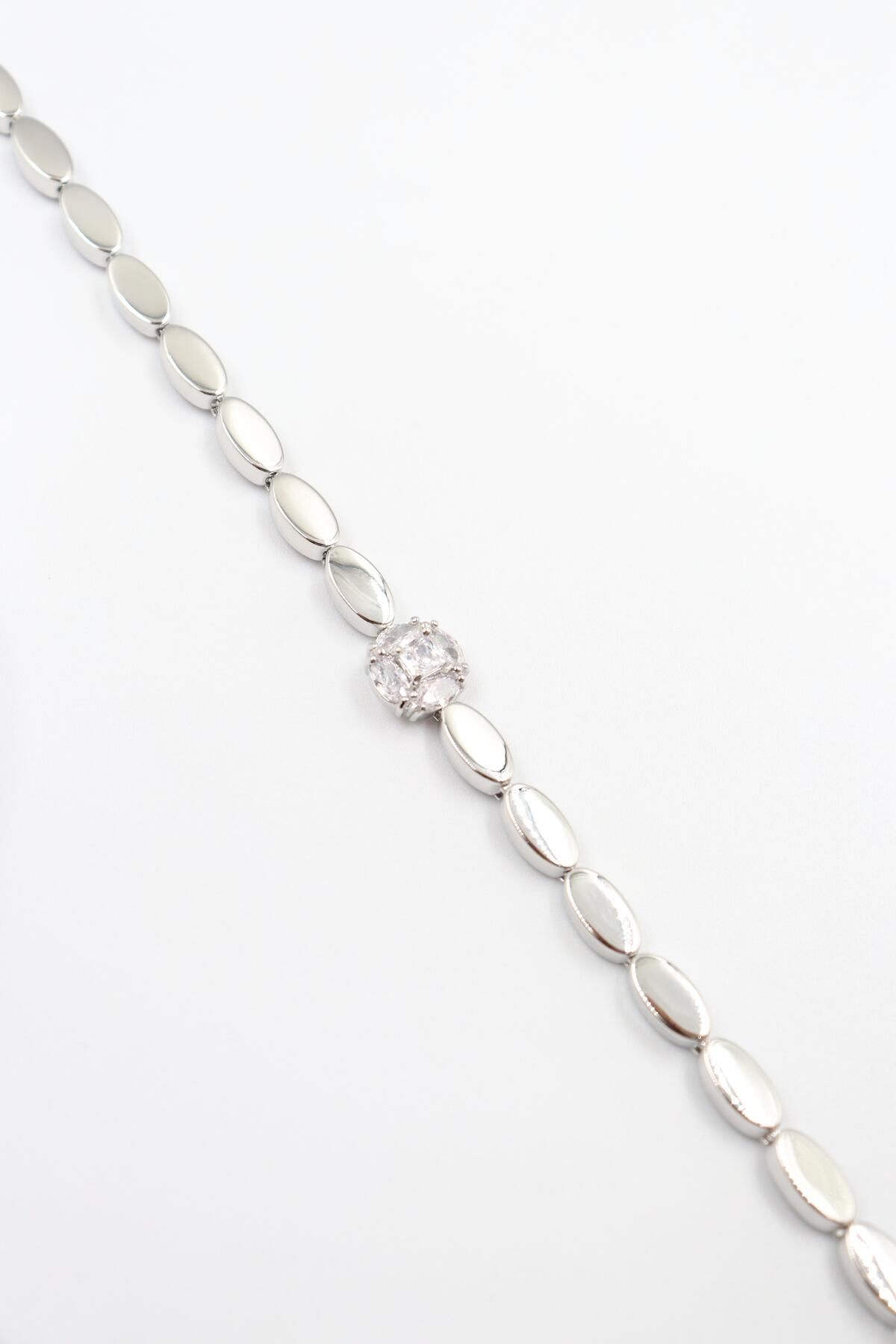 BY CANSU ACCESSORİES Prisca Silver Bileklik