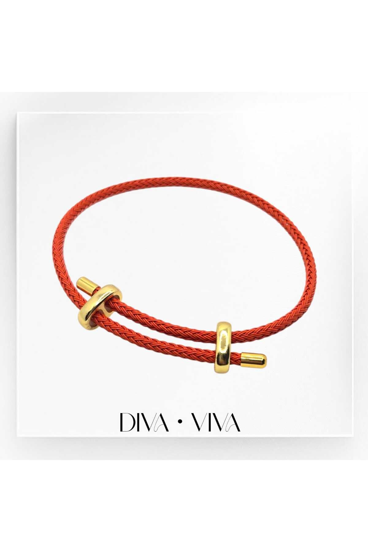 DivaViva Diva Viva - Renkli Ayarlanabilir Kadın Deri Bileklik – Suya Dayanıklı Asansör Model