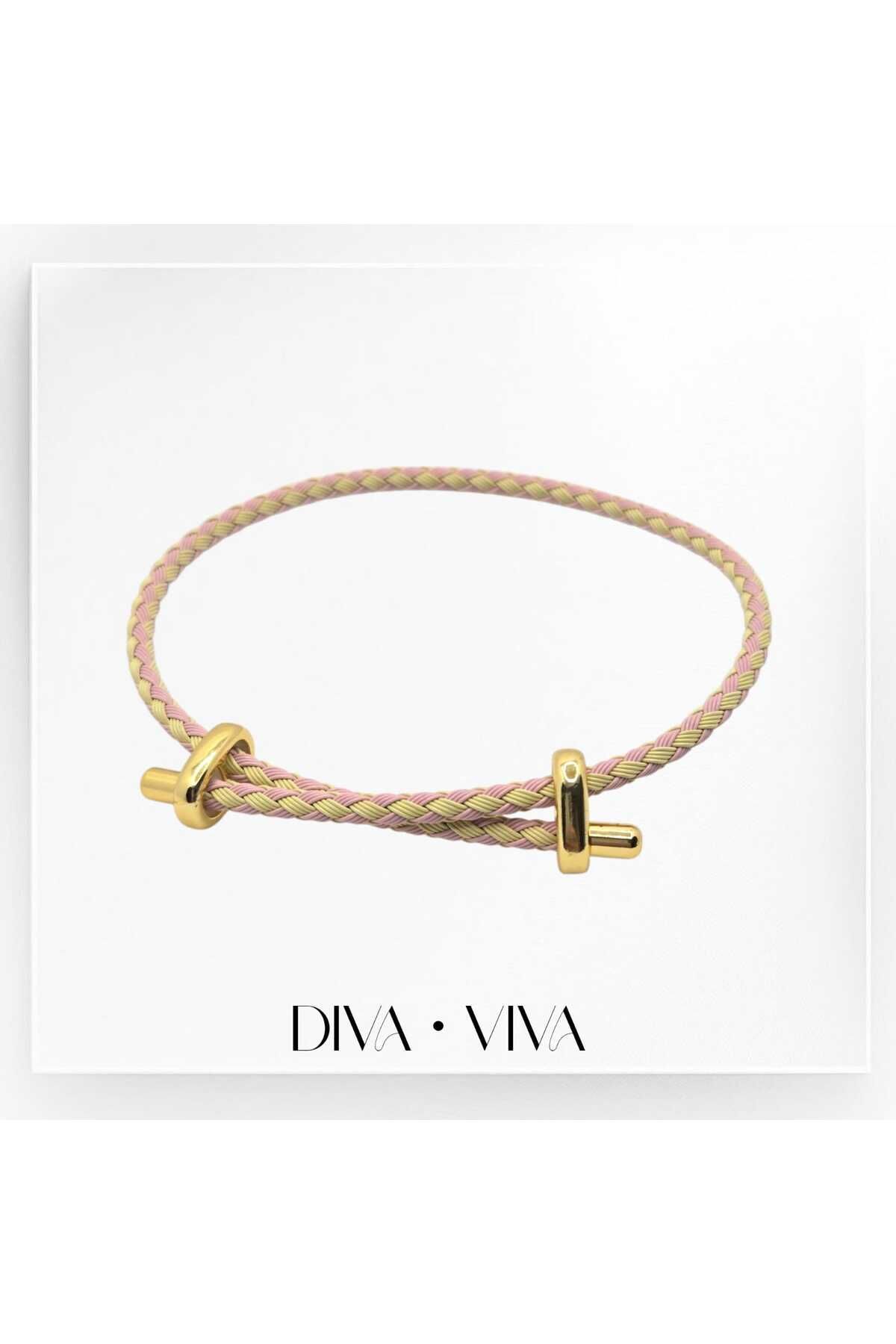 DivaViva Diva Viva - Renkli Ayarlanabilir Kadın Deri Bileklik – Suya Dayanıklı Asansör Model