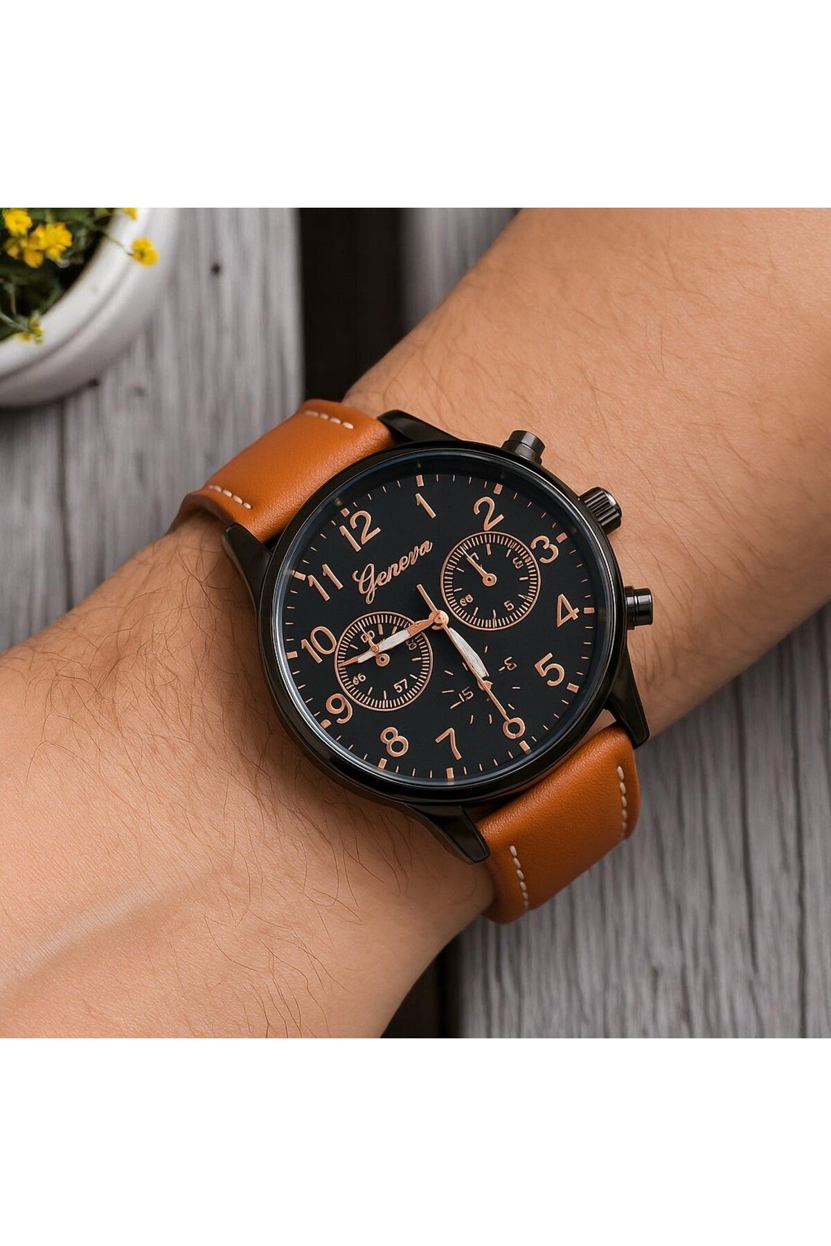 Feron accessories Erkek Kol Saati – Roma Rakamlı Saat TM520-A