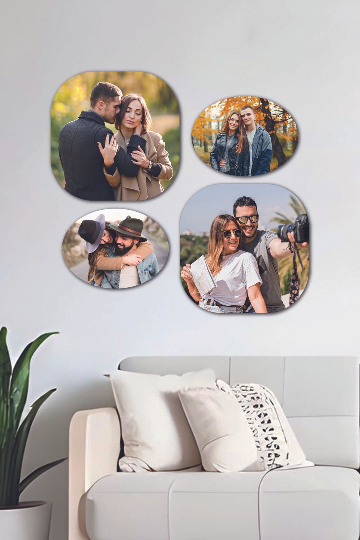 Fotomcity 4 Parçalı Dekoratif MDF Tablo Seti