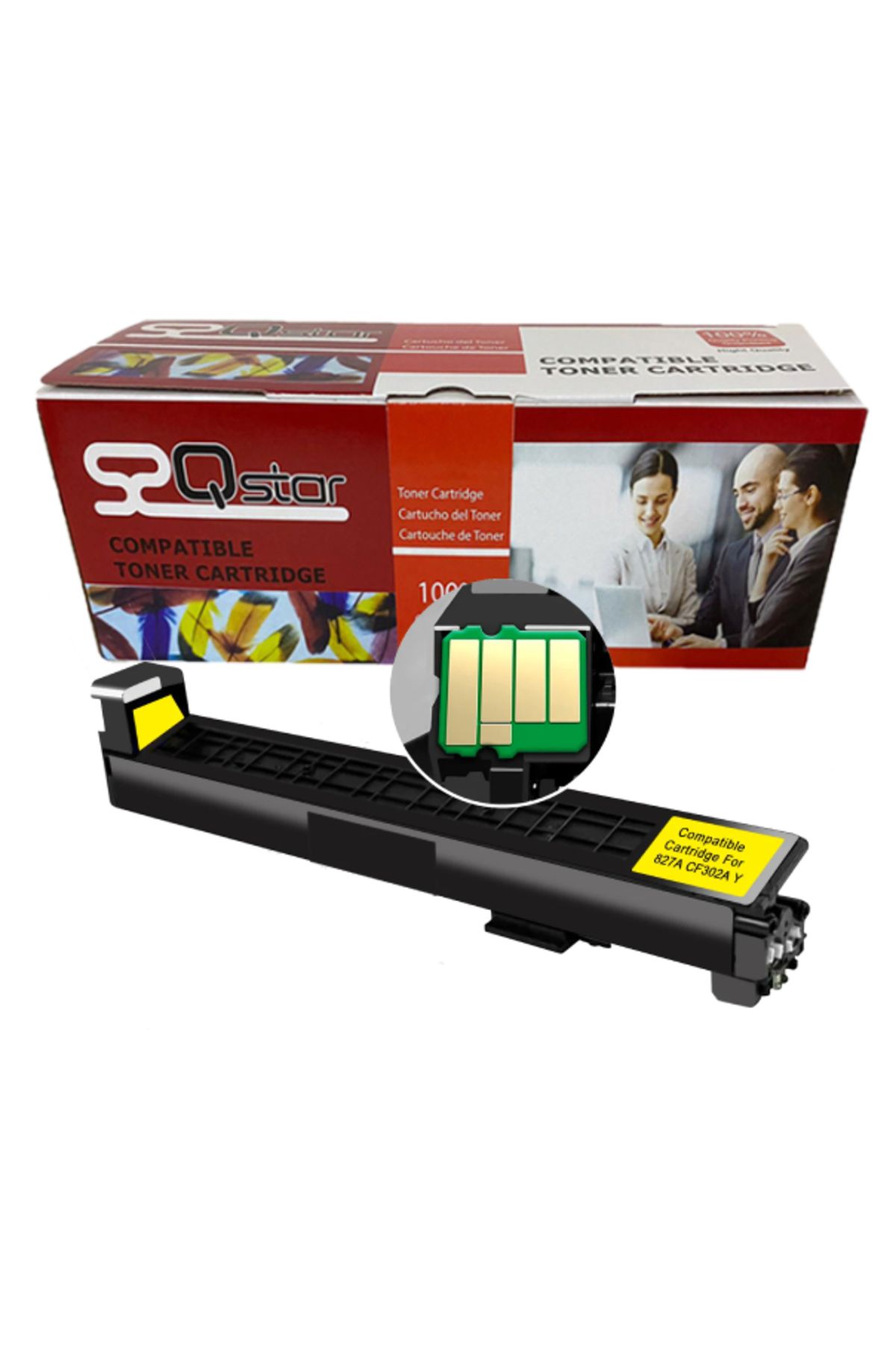 Qstar Hp 827A CF302A SARI MUADİL TONER M880z A2W75A A2W76A