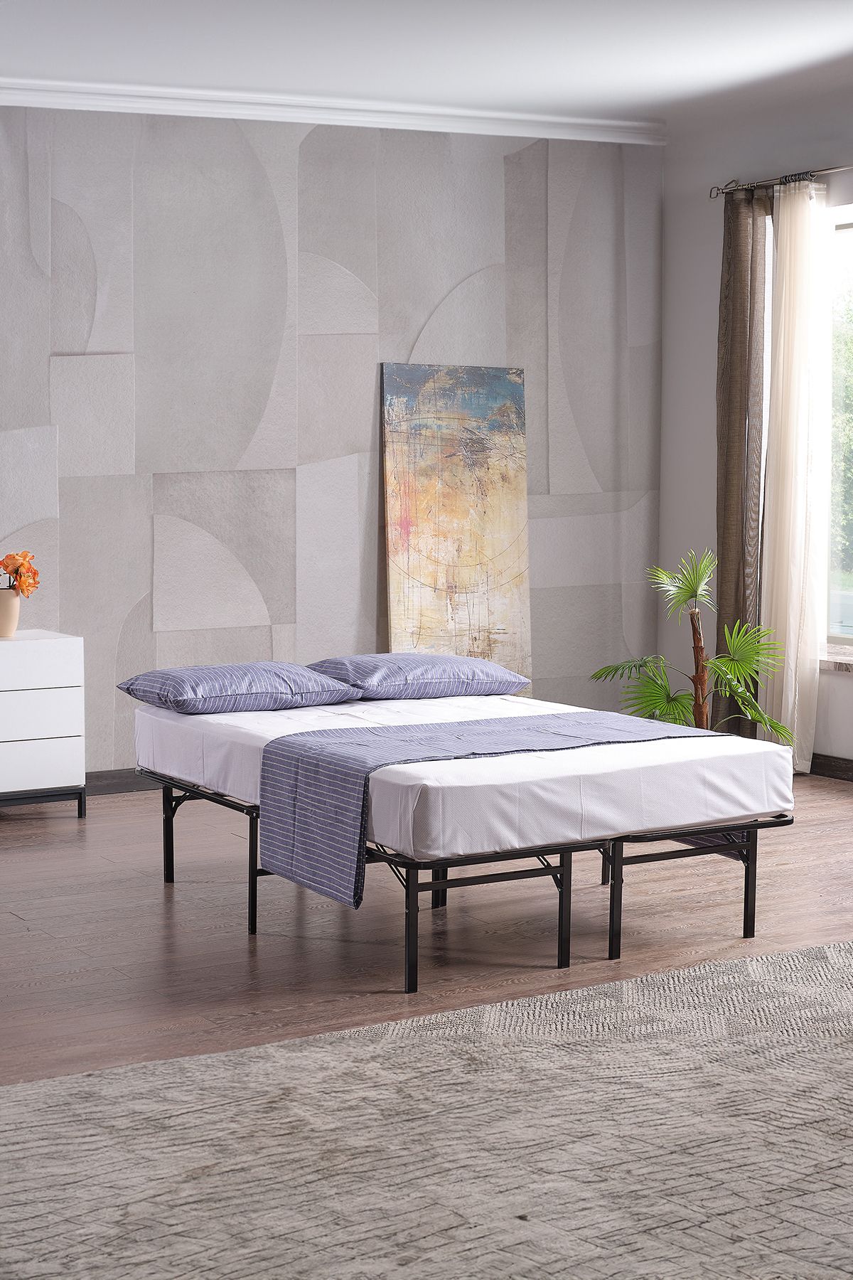 AKSviva Smart Base Çift Kişilik Katlanır Metal Karyola