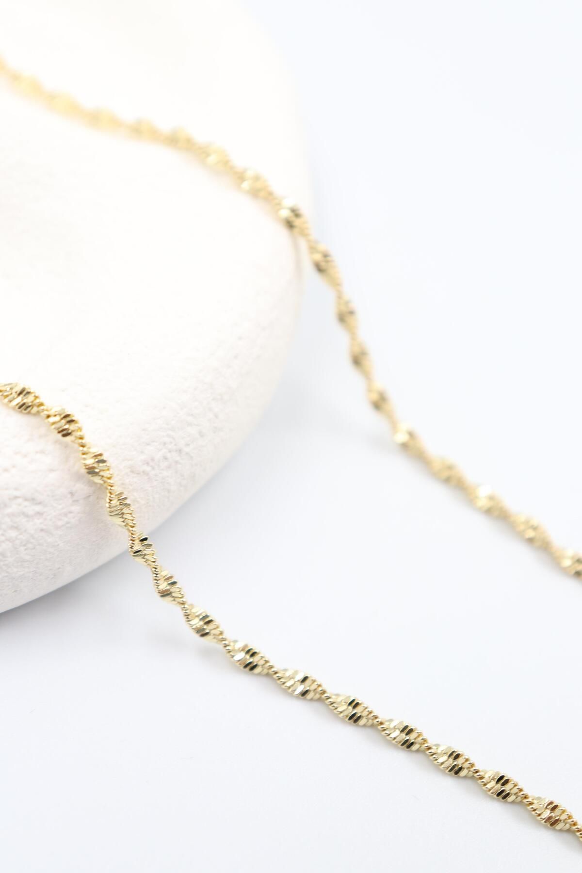 BY CANSU ACCESSORİES Lucrezia Gold Kolye (14k)