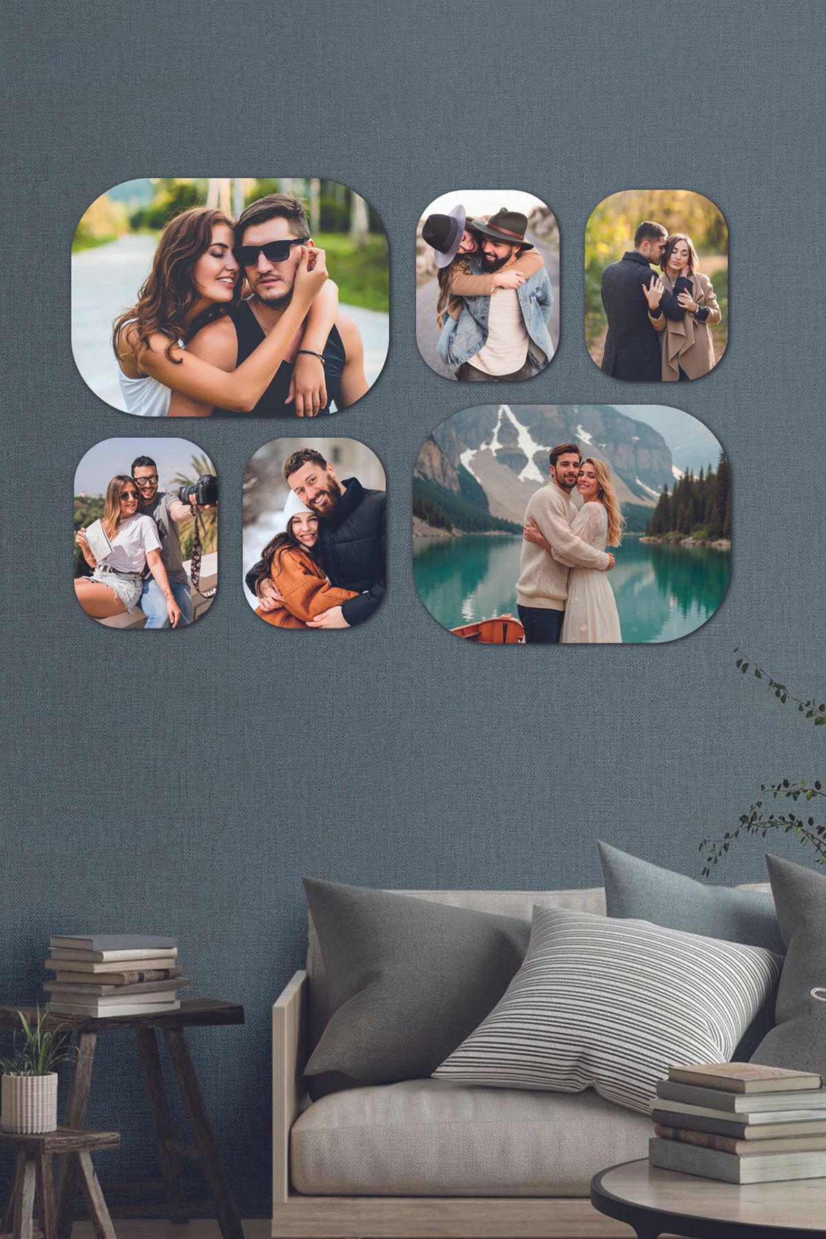 Fotomcity 6 Parçalı Dekoratif MDF Tablo Seti