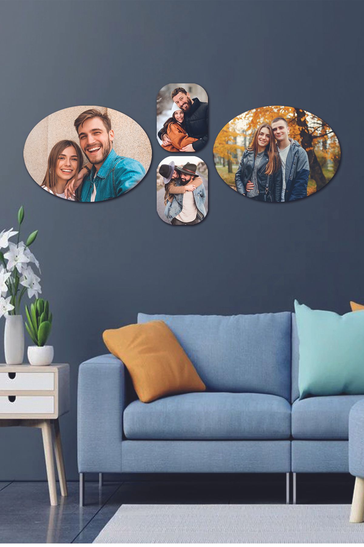 Fotomcity 4 Parçalı Dekoratif MDF Tablo Seti