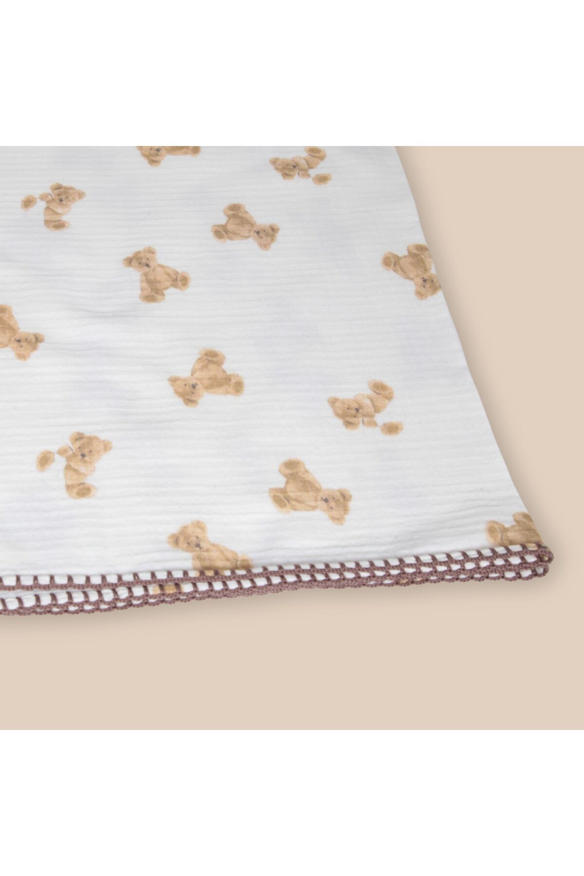 BABY HAN CONCEPT %100 PAMUKLU ÇİFT KAT DESENLİ BEBEK & ÇOCUK MÜSLİN ÖRTÜ