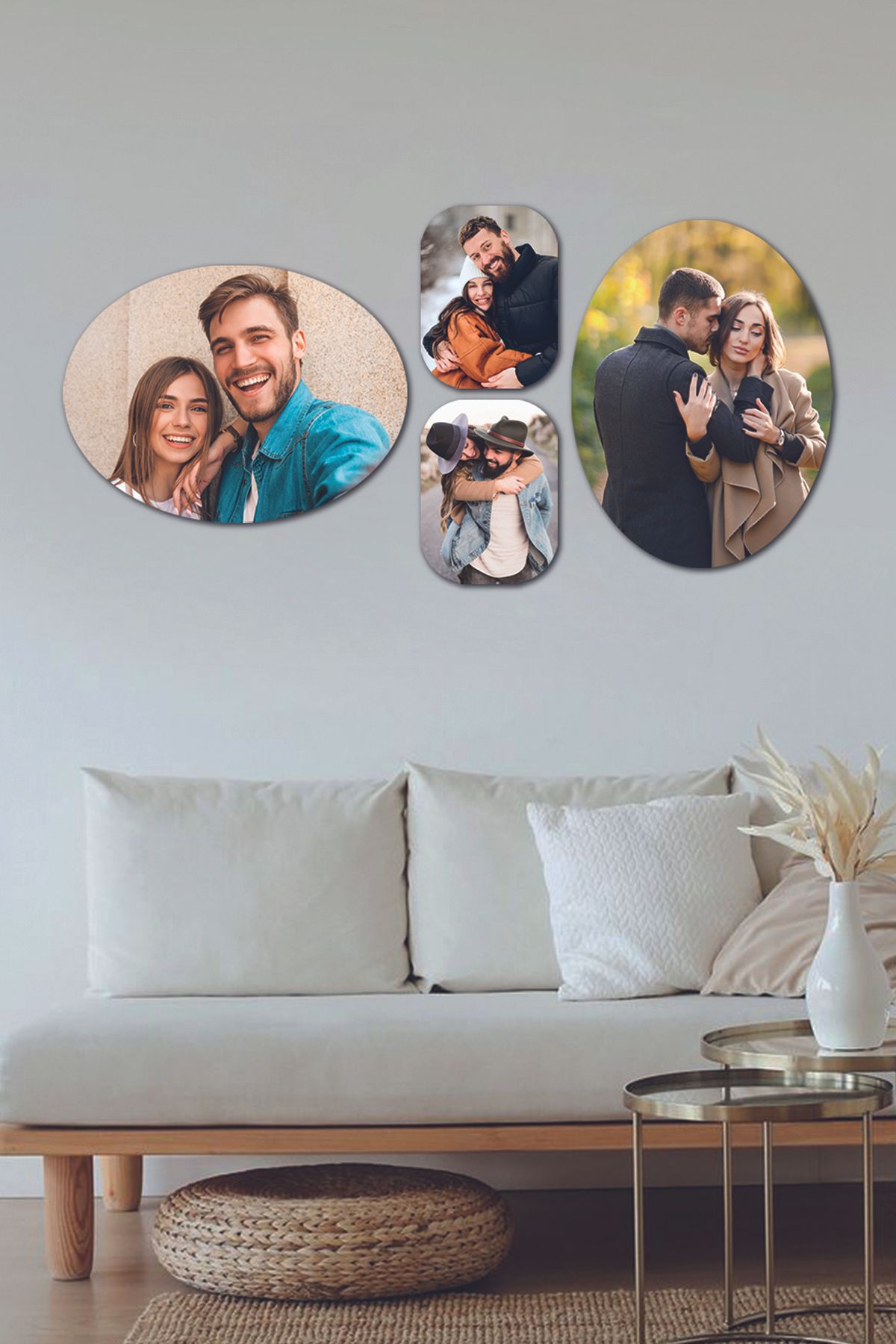 Fotomcity 4 Parçalı Dekoratif MDF Tablo Seti