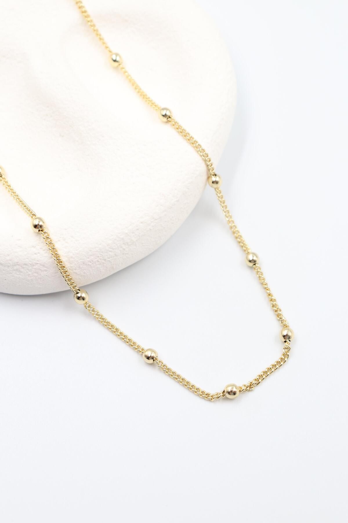BY CANSU ACCESSORİES Lavinia Gold Kolye (14k)