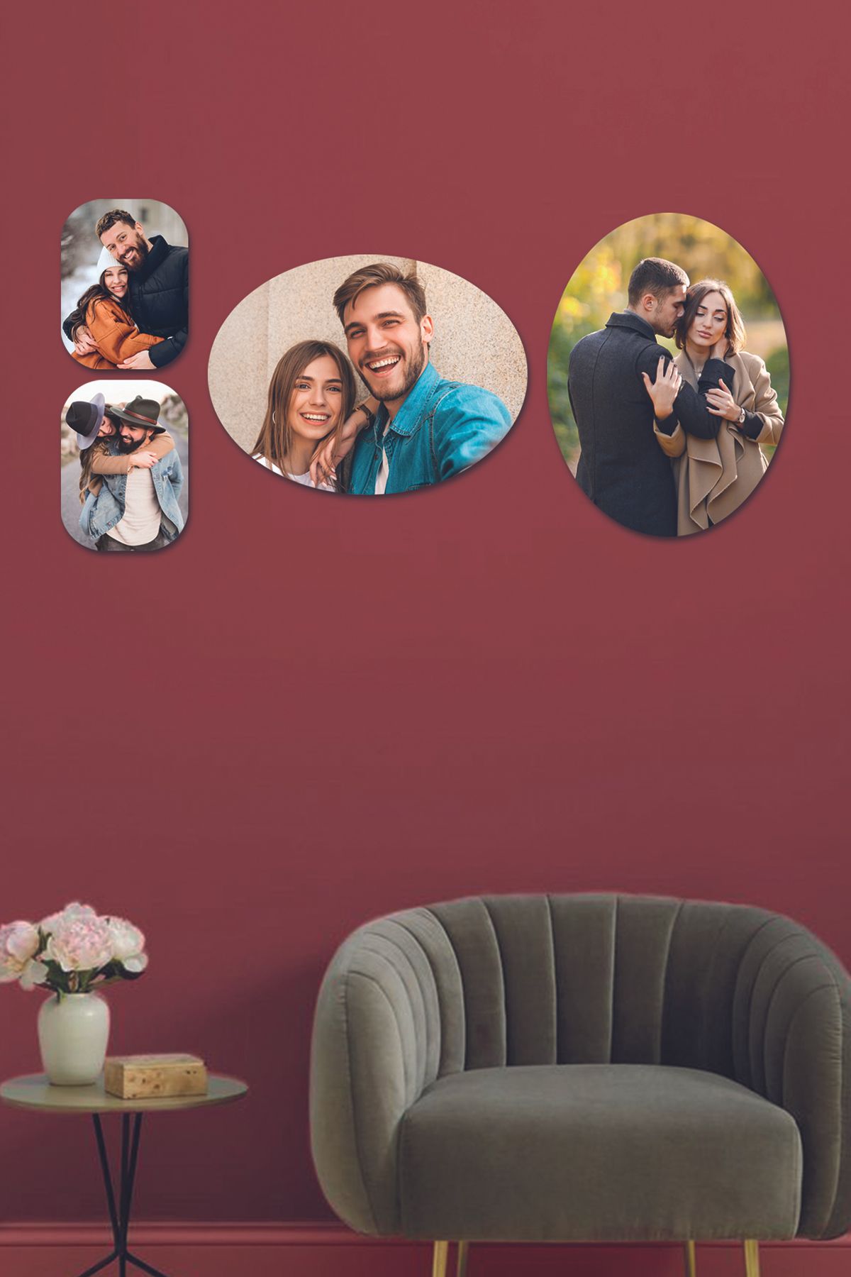 Fotomcity 4 Parçalı Dekoratif MDF Tablo Seti