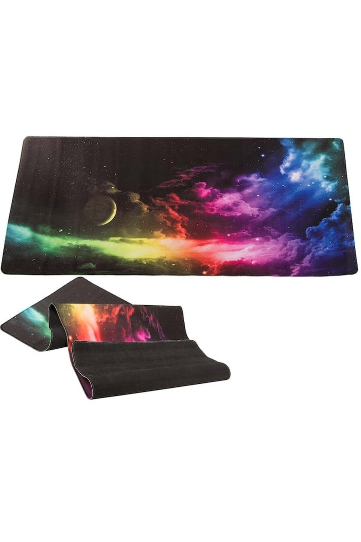 varioshop-VarioShop® gaming mousepad, cosmos model, made of flexible, non-stick material, r 1