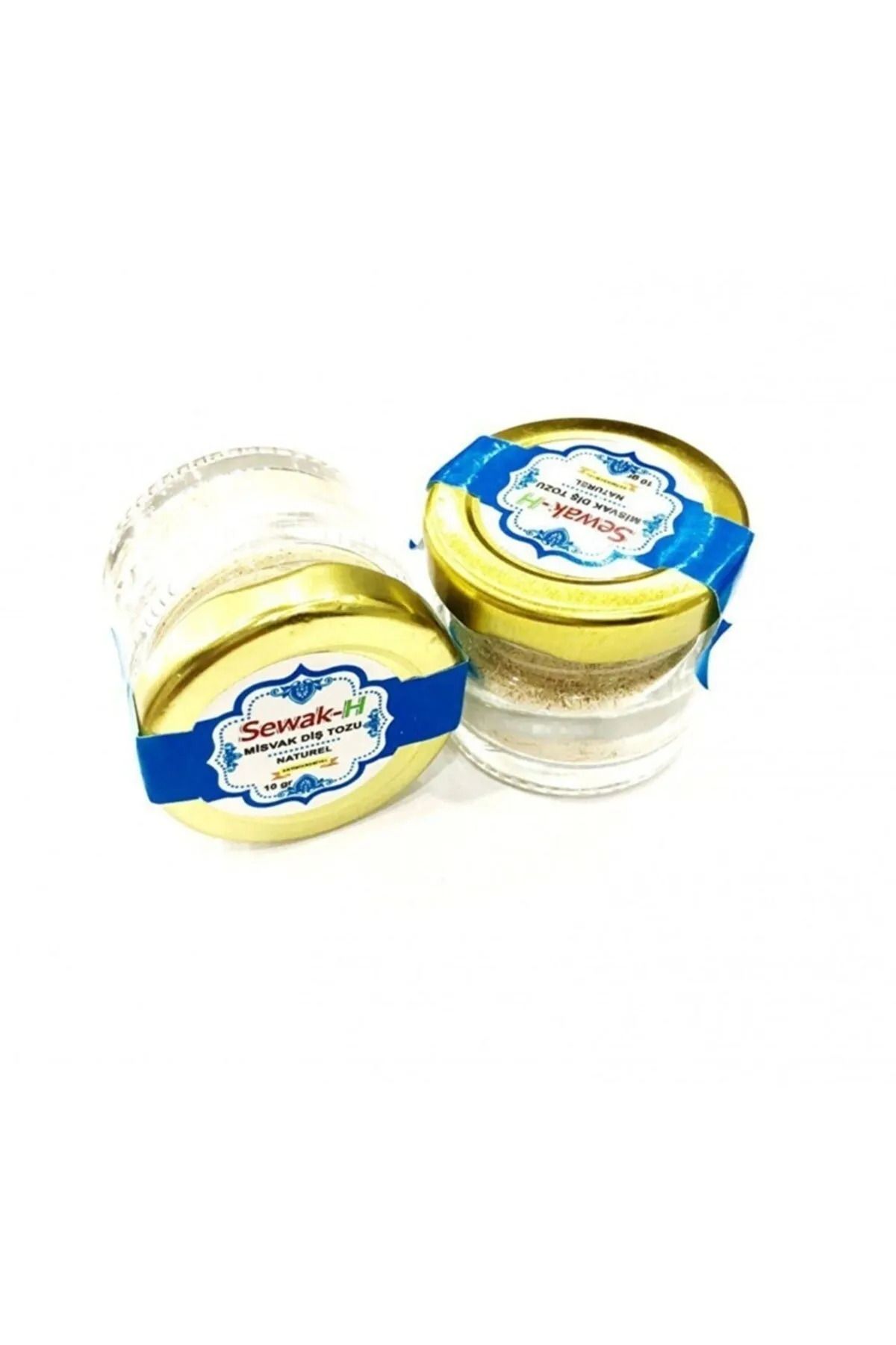محصولات سفیدکننده دندان بطری شیشه ای پودر MISWAK 3 قطعه İslam Yayın Hediyelik