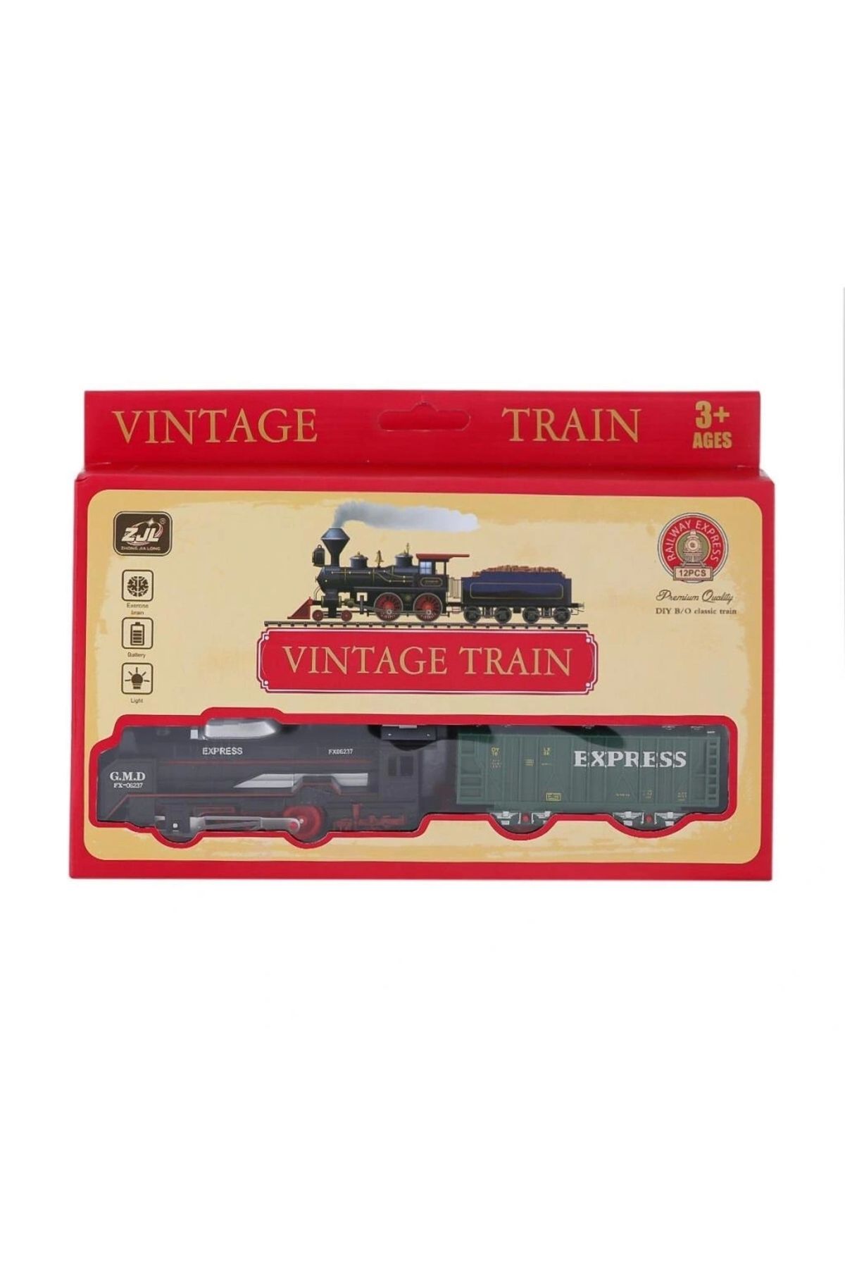 Eng Nessiworld 5299-78 Pilli Işıklı Tren 12 Parça