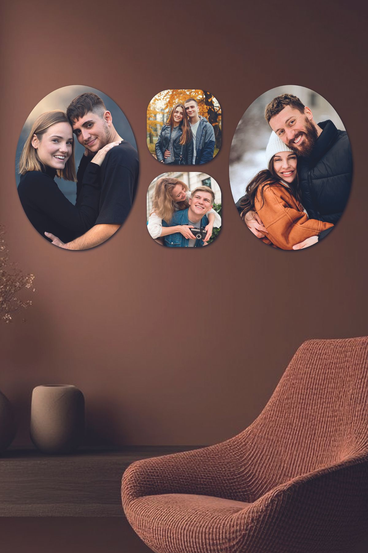 Fotomcity 4 Parçalı Dekoratif MDF Tablo Seti