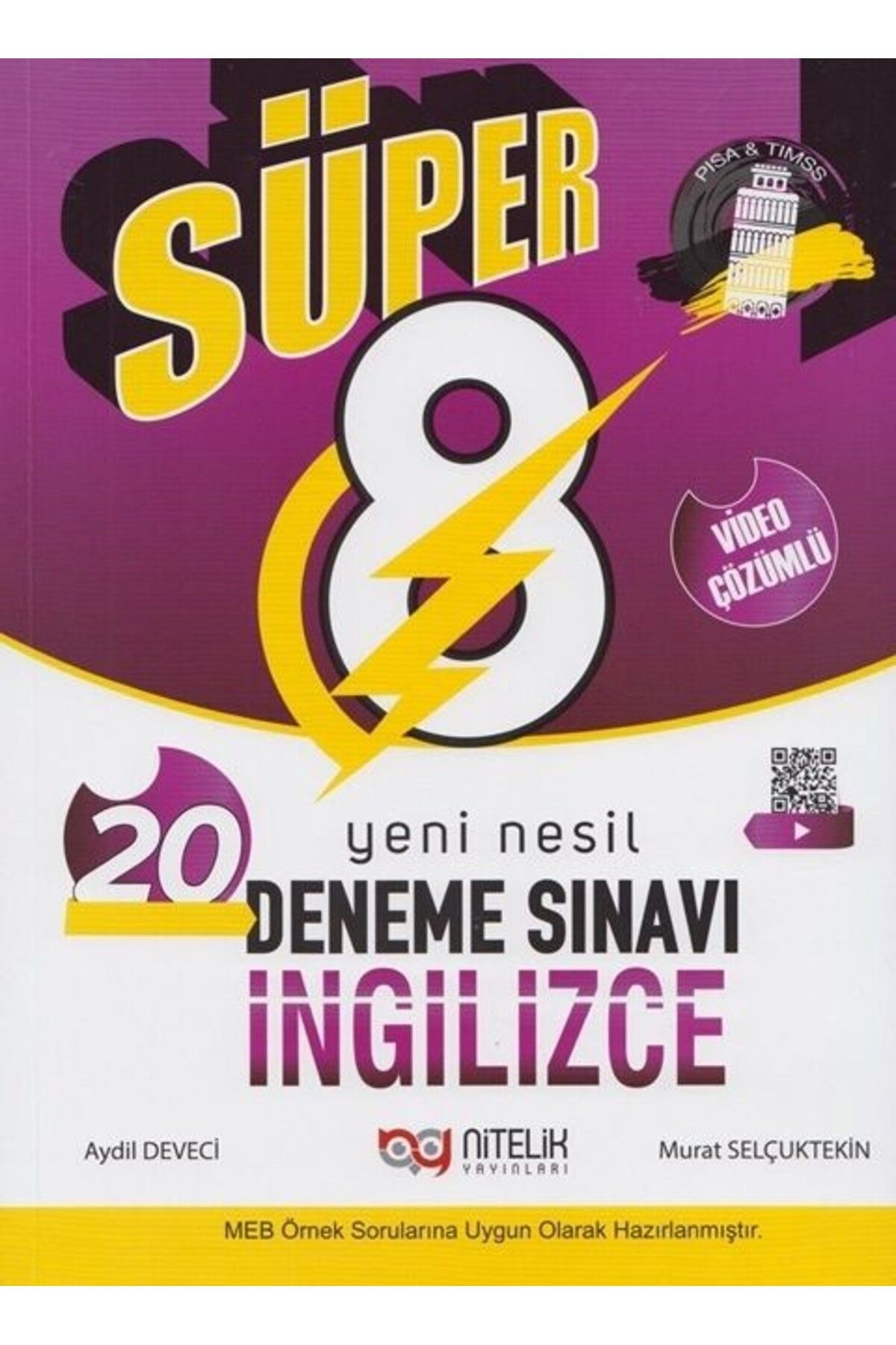 Ankara Kitap Merkezi 8. Sınıf İngilizce Süper Yeni Nesil 20 Deneme Sınavı Nitelik Yayınları