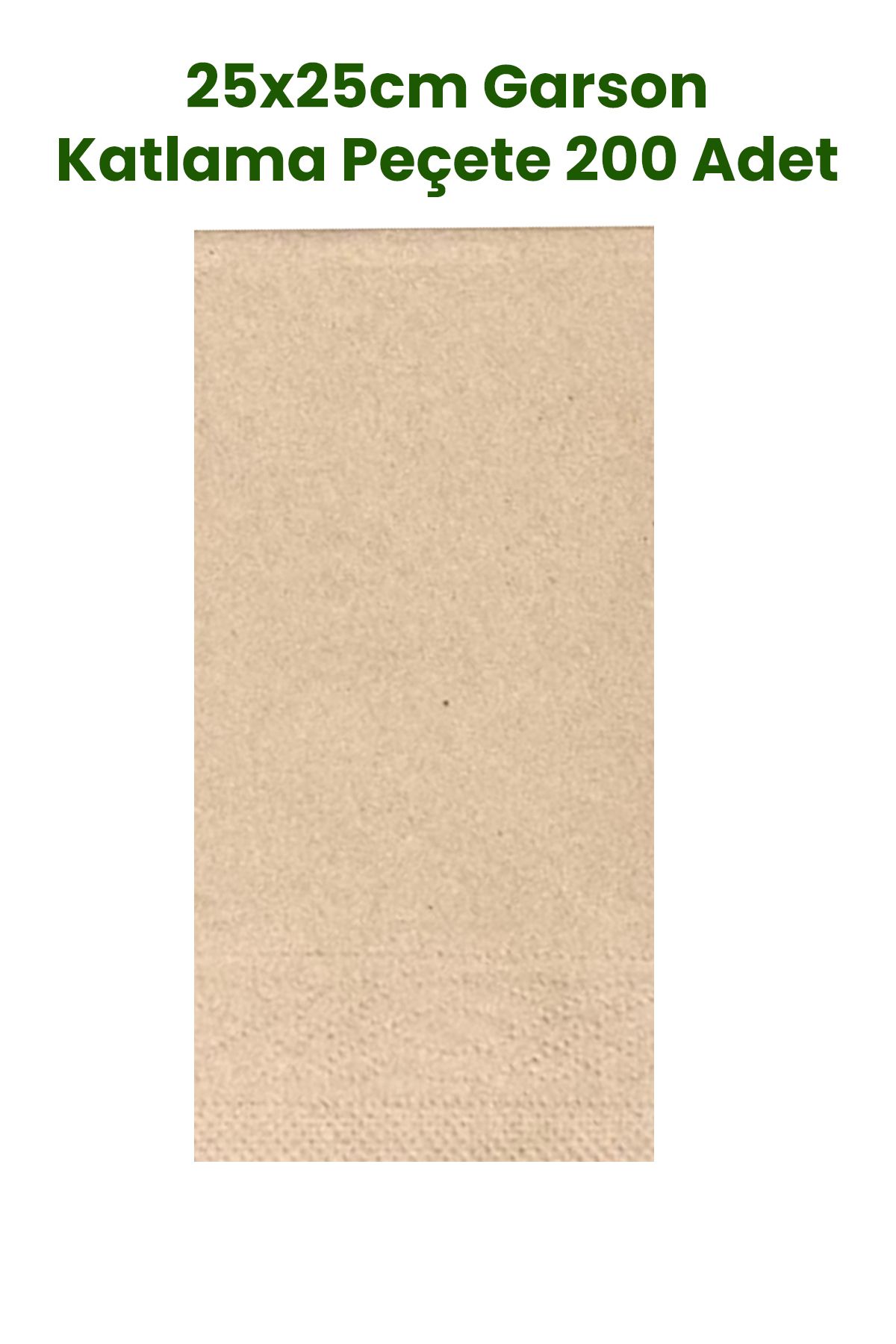 Balkan Kraft Çift Katlı Garson Katlama Peçete 200 Adet 25x25cm