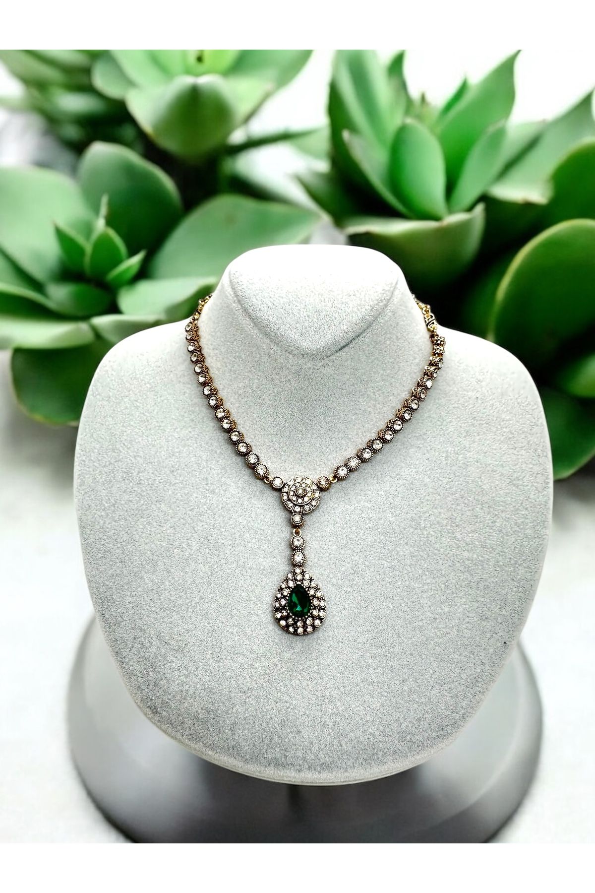 FUYA JEWELLERY Zirkon Taşlı Su Yolu Kolye