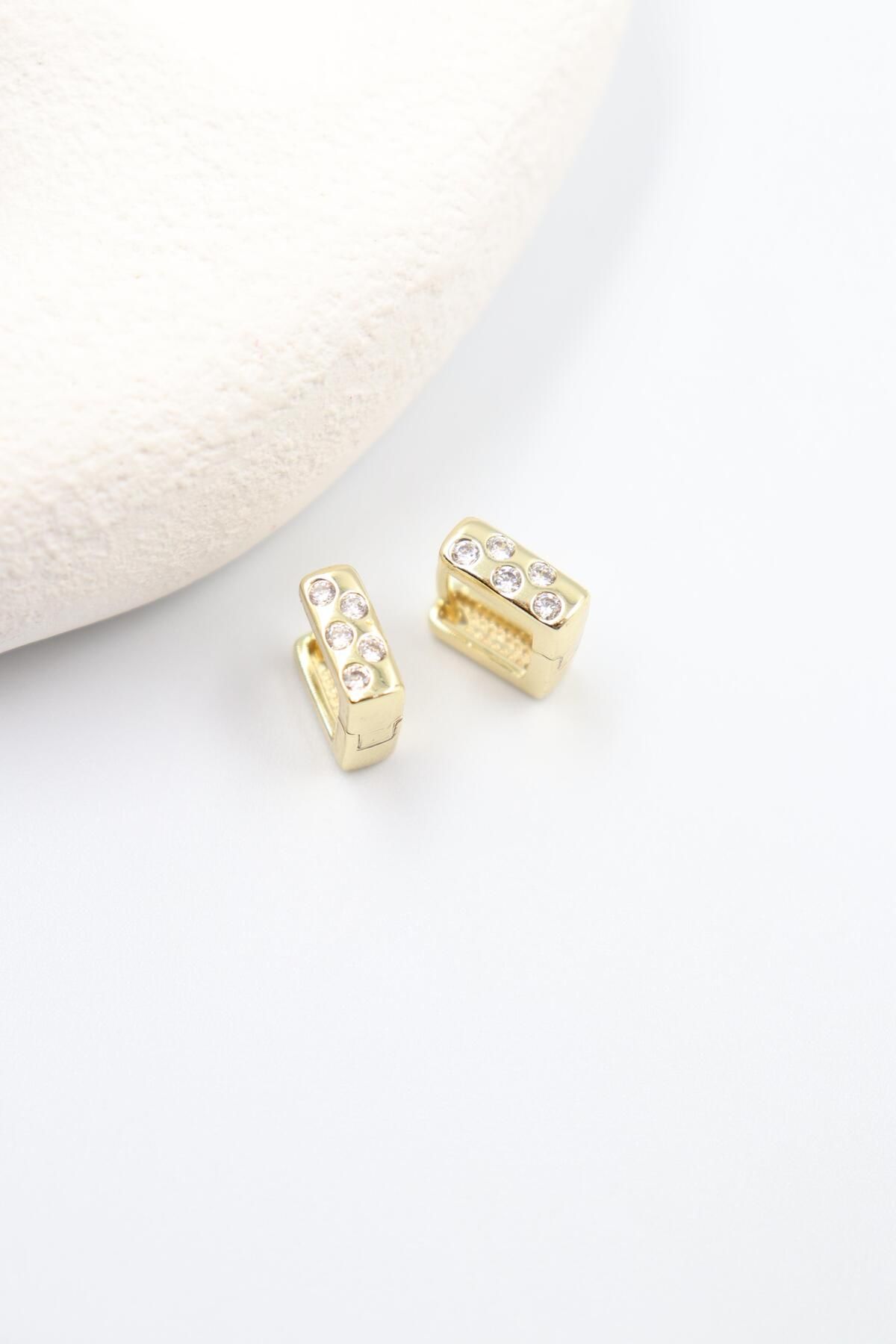 BY CANSU ACCESSORİES Eleonora Gold Küpe (14k)