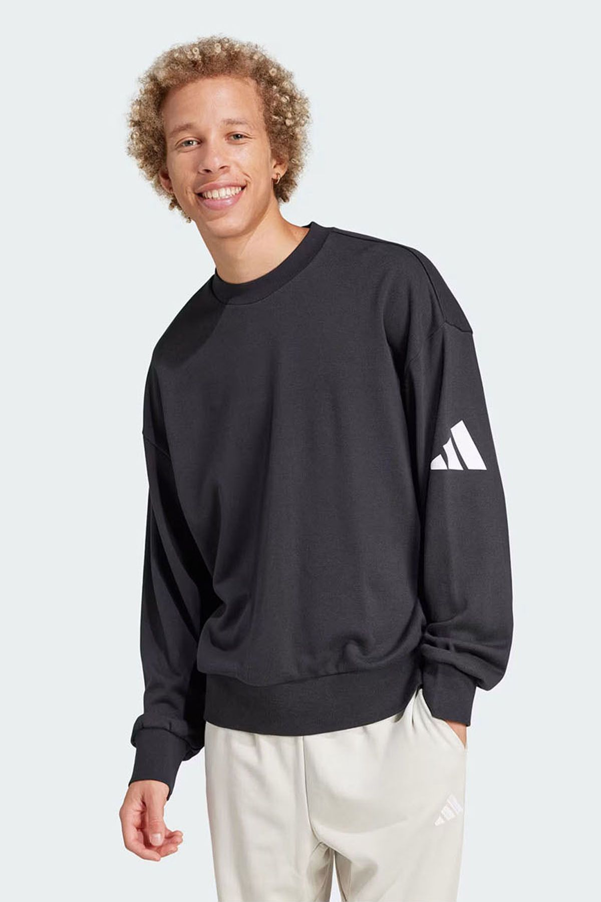 adidas Erkek Günlük Sweatshirt M Swt Ft Jf3576
