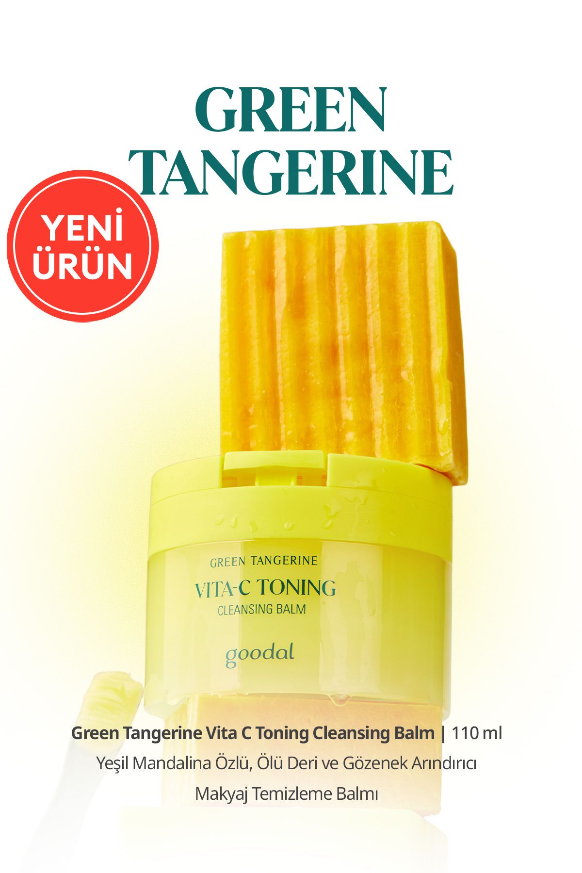 پاک کننده آرایش استخراج نارنگی سبز تمیز کردن WAITH GOODAL GREEN TANGERINE VITA C TONING CLEANSING CALM Goodal