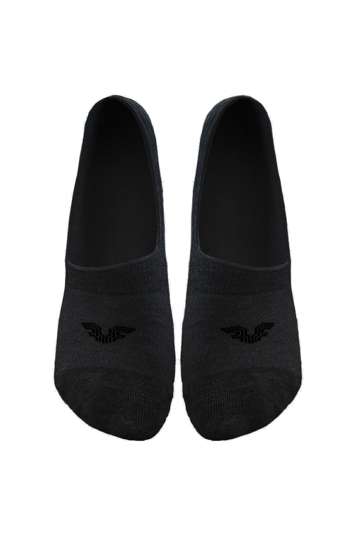 aradimtaradim Kadın Erkek Unisex Siyah Babet Çorap 0316