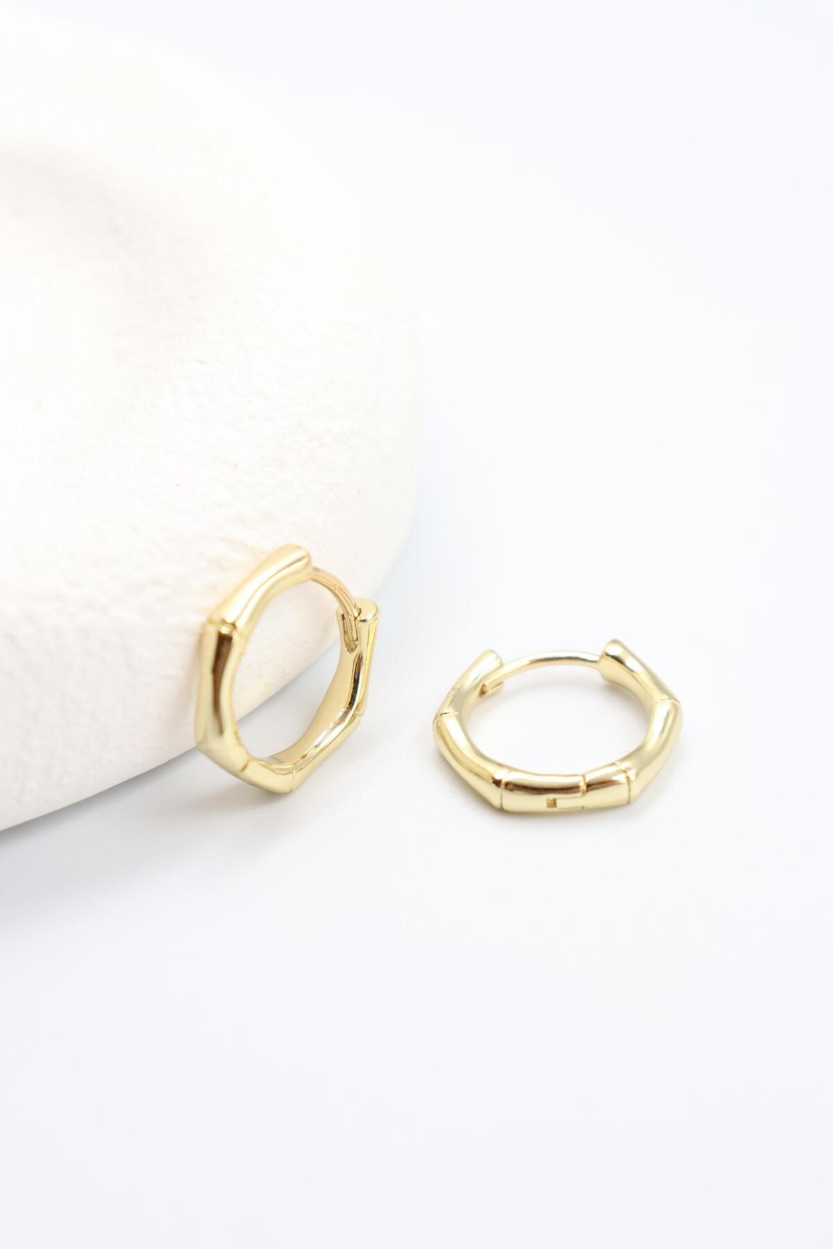 BY CANSU ACCESSORİES Eva Gold Küpe (14k)