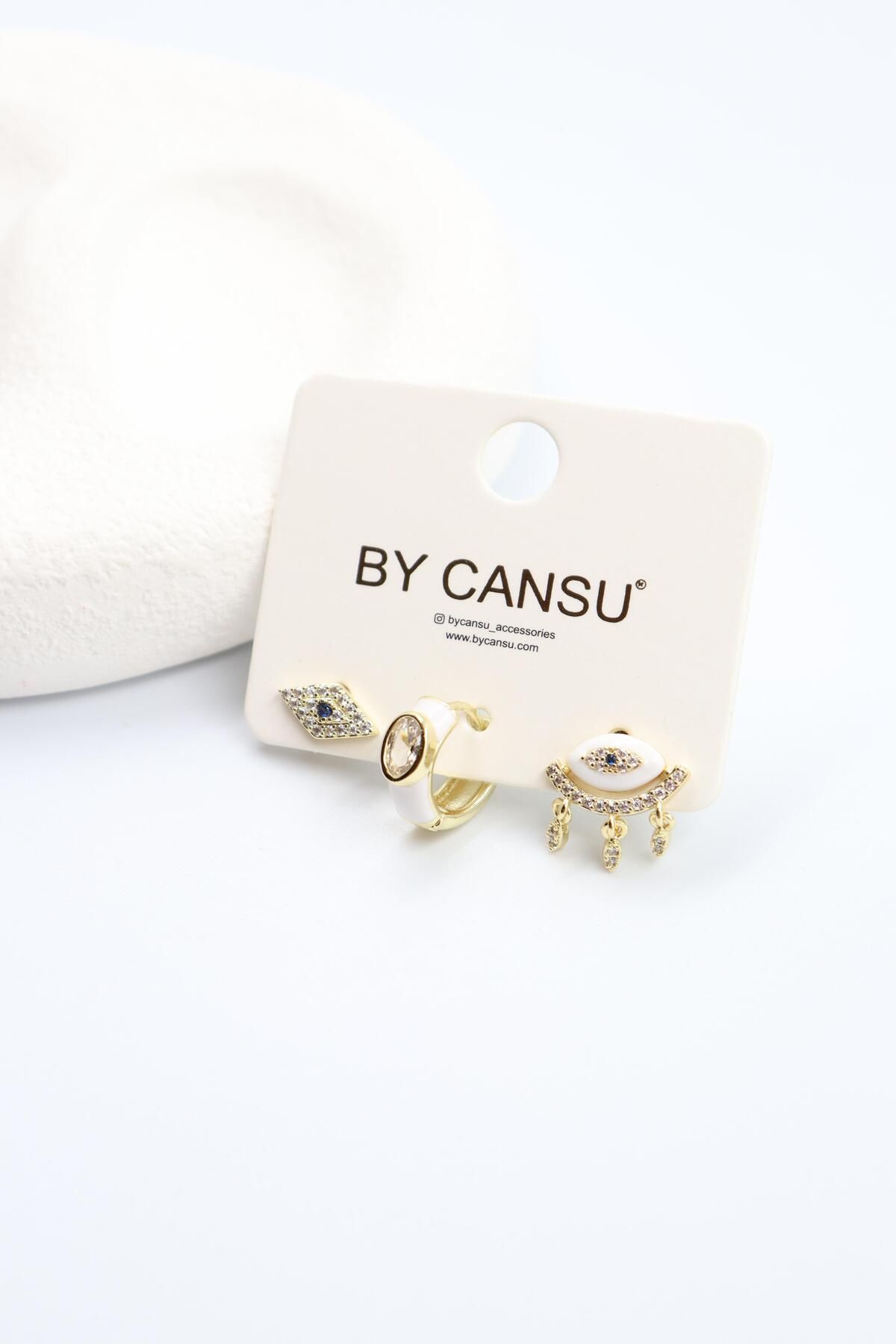 BY CANSU ACCESSORİES Ines Gold Küpe (14k)