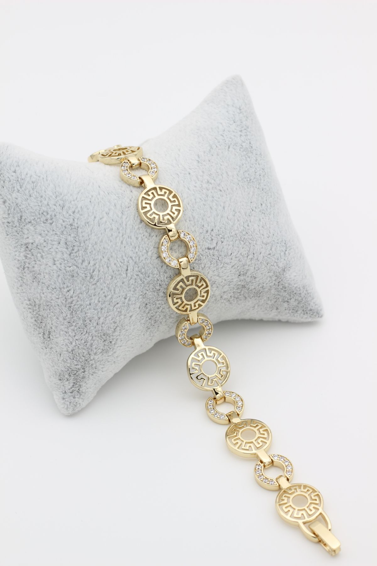 XUPING JEWELRY STİL İNCİSİ/XUPING JEWELRY LEOTİ DAİRE ZİRKON TAŞLI BİLEKLİK
