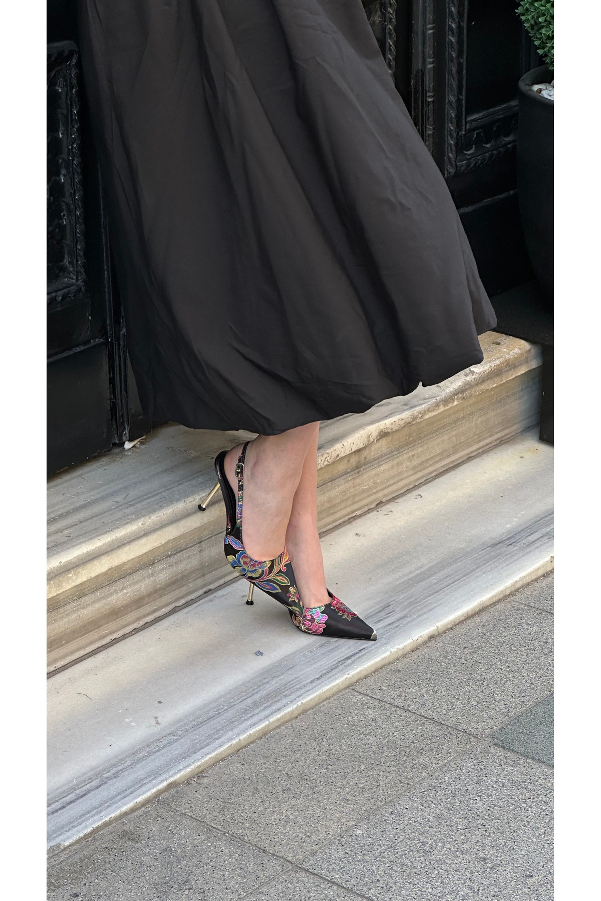 Letafia  Valley Etnik Desen Topuklu Ayakkabı - Görsel 3