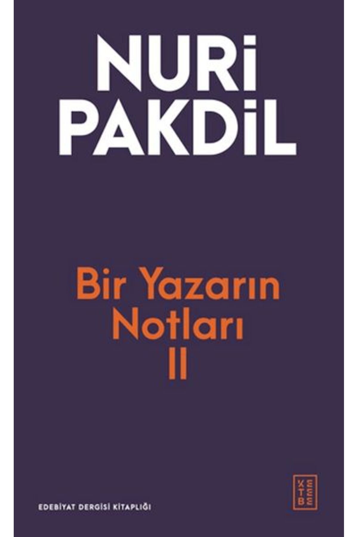 Ketebe Yayınları Bir Yazarın Notları II