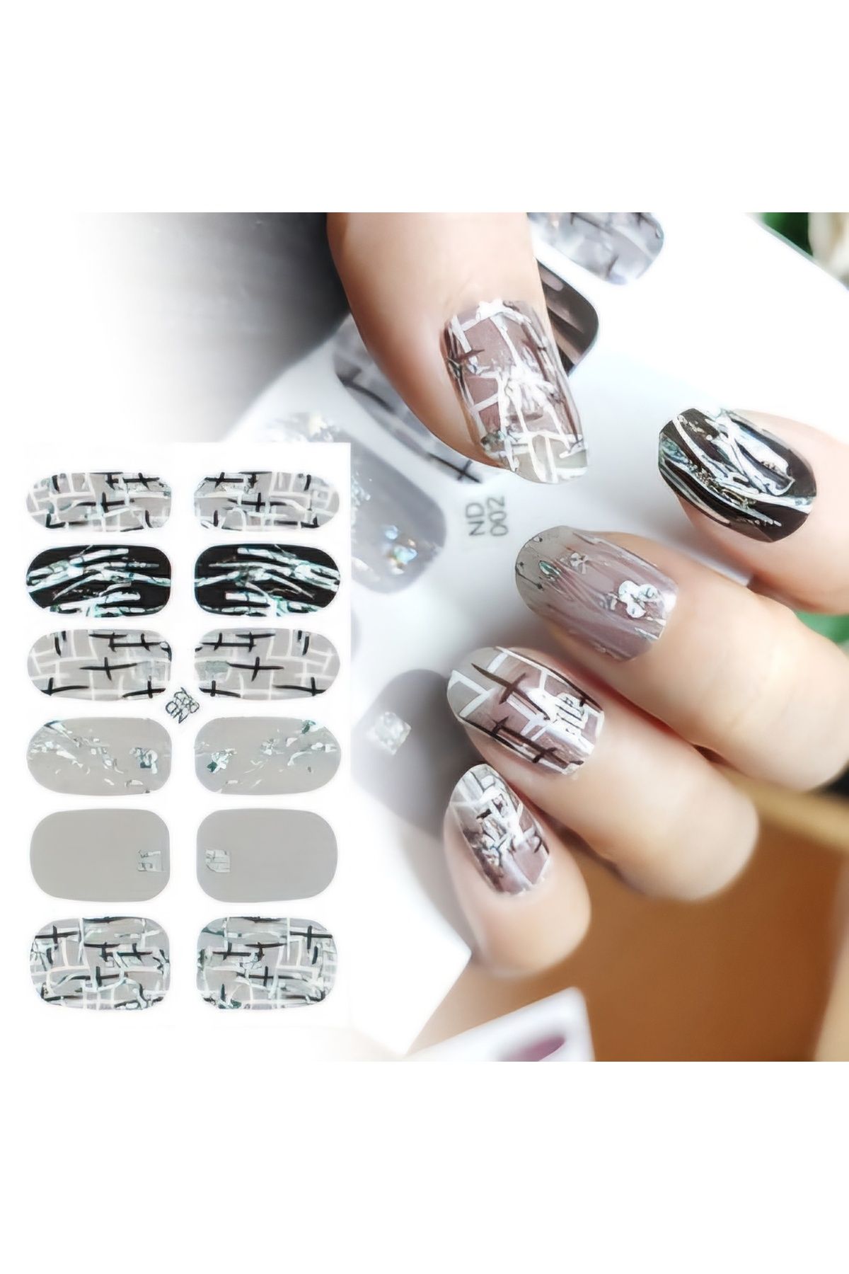 Sibelon Yeni Nesil Tırnak Sticker - Jel Tırnak Sticker Nail Art