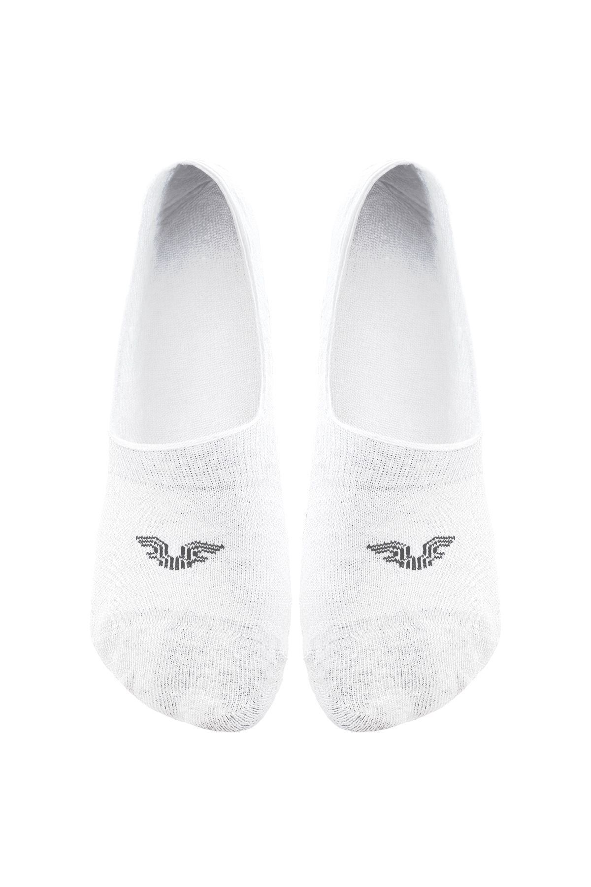 aradimtaradim Kadın Erkek Unisex Beyaz Babet Çorap 0316