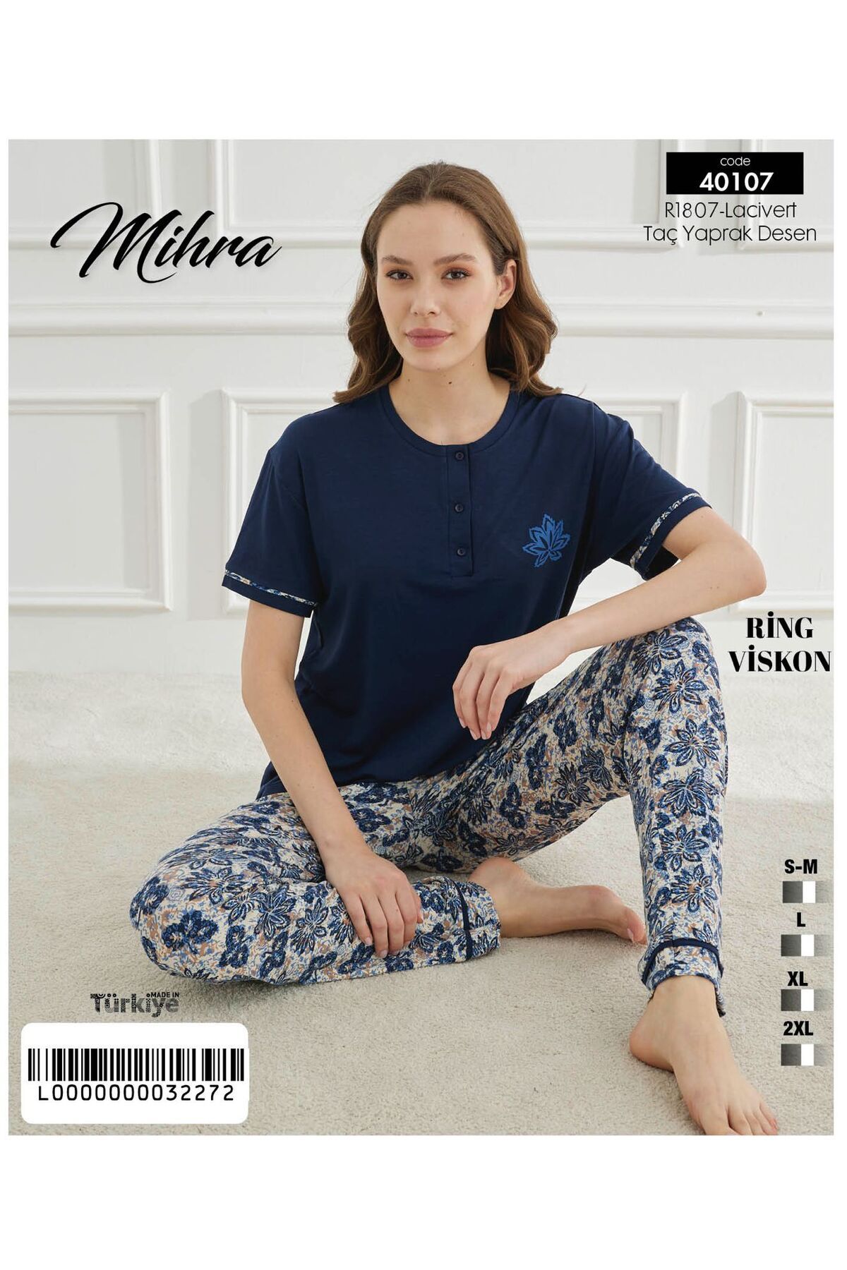 Mihra Kısa Kol Pijama Takımı