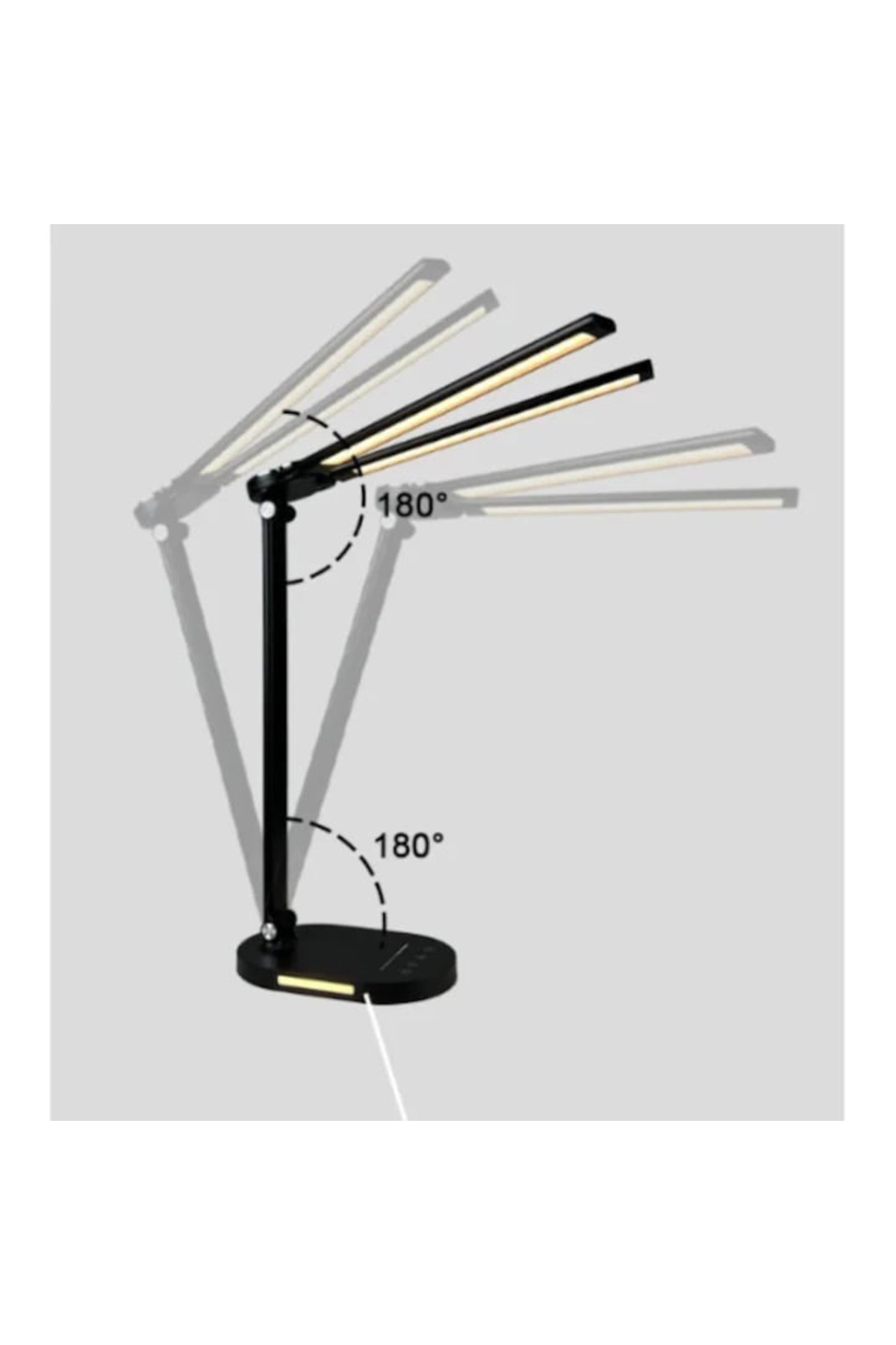 varioshop-VarioShop® LED desk lamp, adjustable height, 3 lighting modes, 10 intensity levels, 9