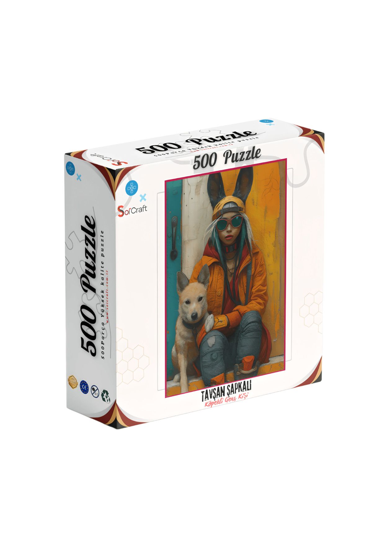 Soi Craft 500 Parça Puzzle Tavşan Şapkalı Kız