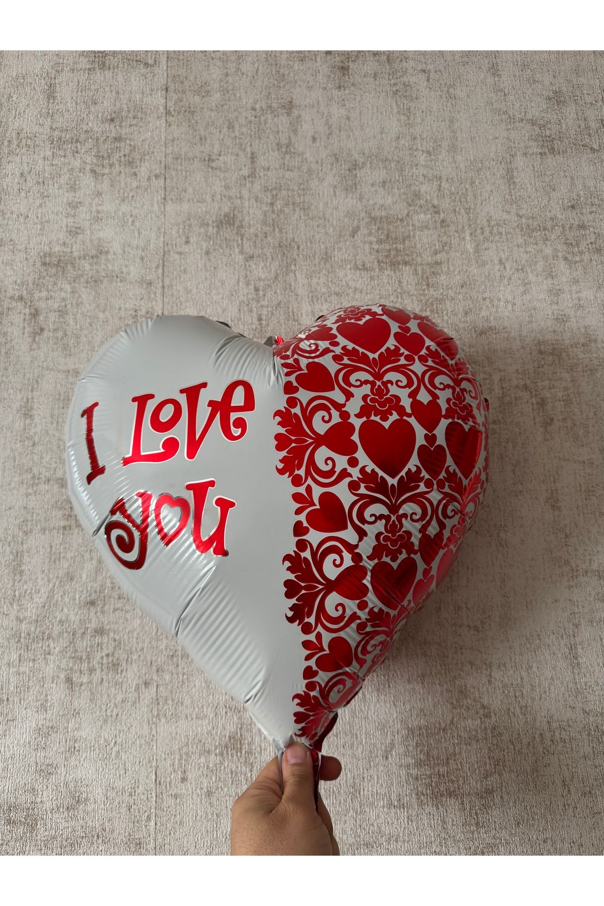 KATRİN 5 adet Kalp folyo balon ( i love you ) yazılı